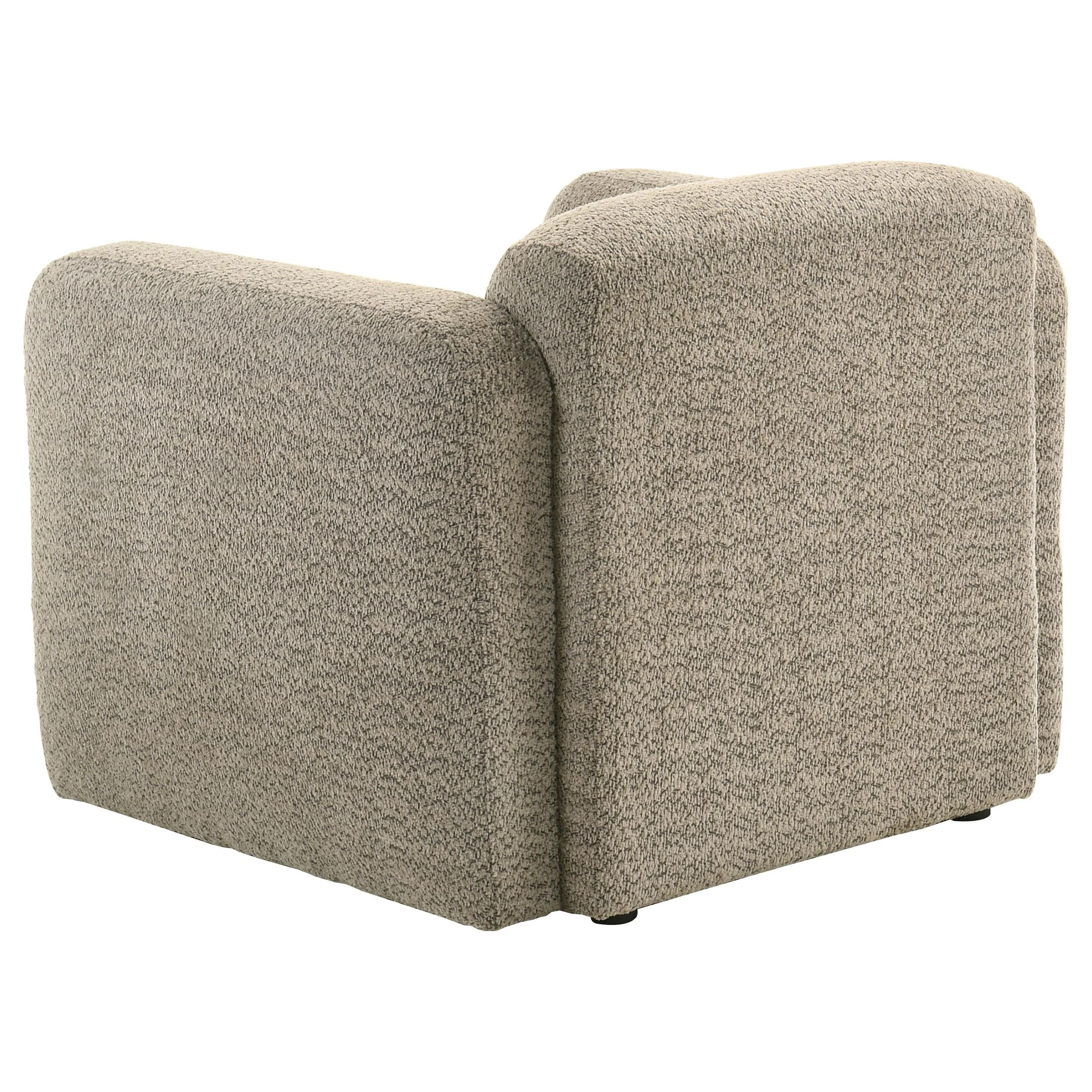 Dorset 3-piece Upholstered Round Track Arm Sofa Set Brown - Image 12