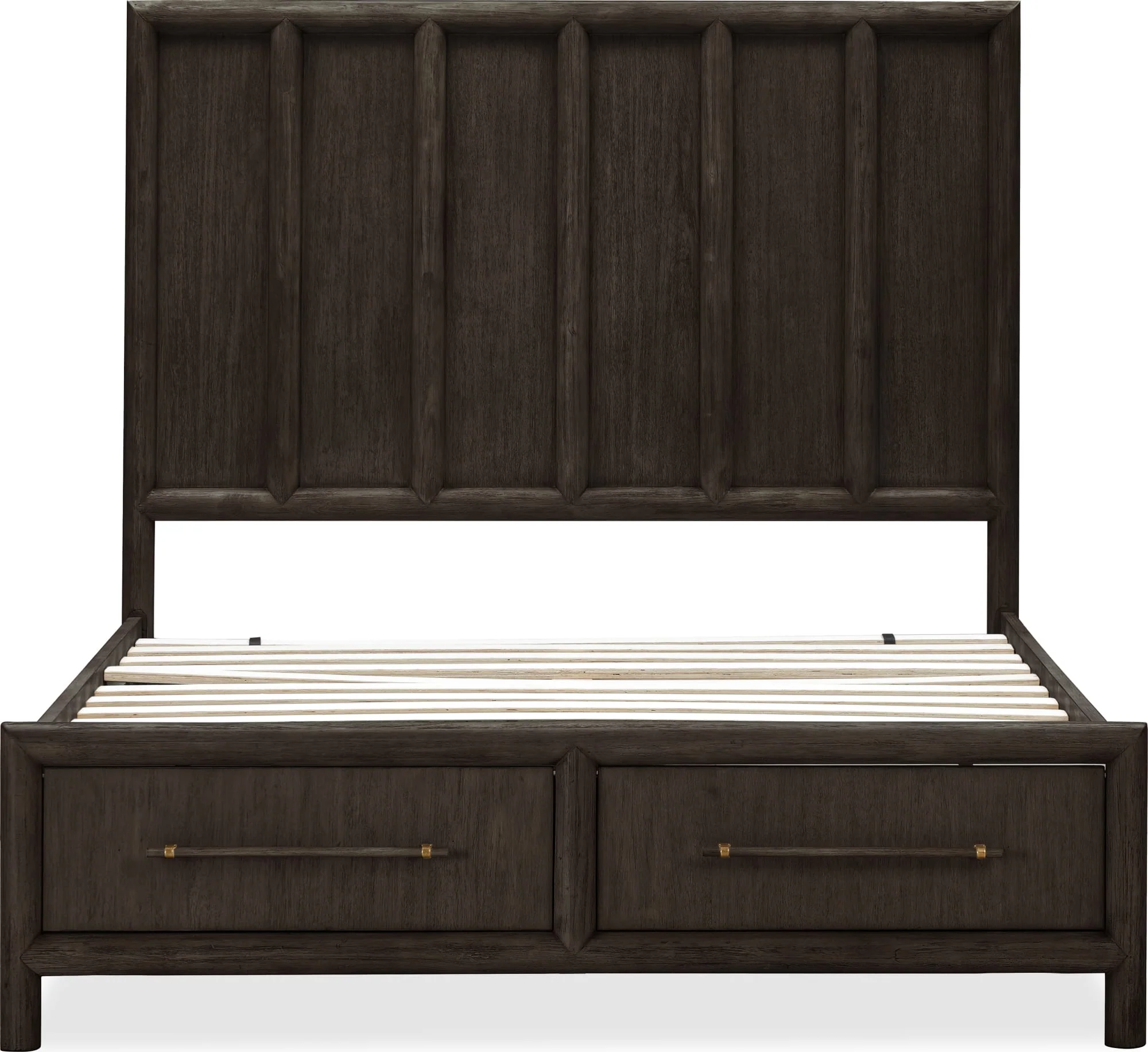 Dorsey Basalt Grey King Wooden Two Drawer Storage Bed - Image 6