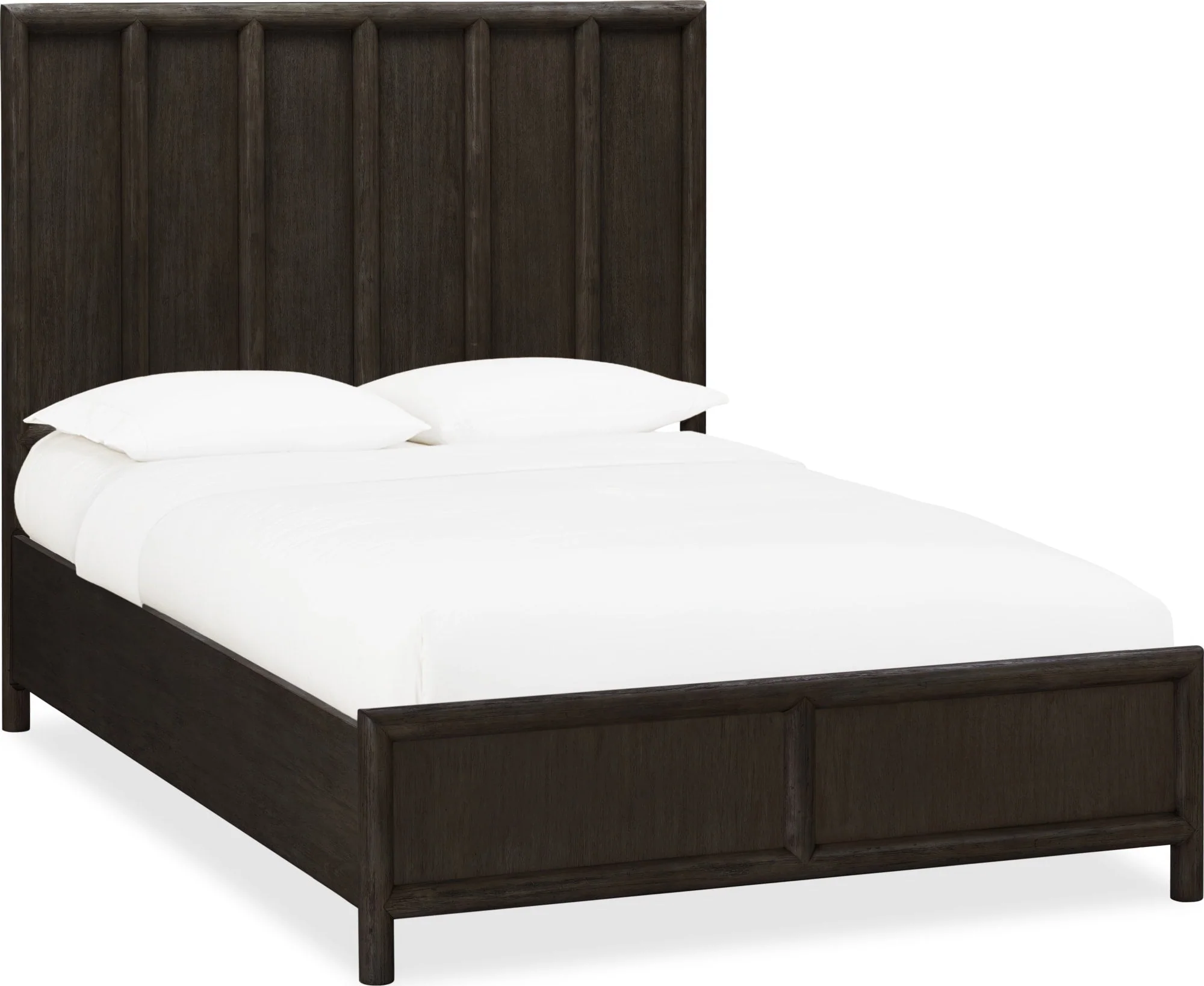 Dorsey Basalt Grey Queen Wooden Panel Bed - Image 3