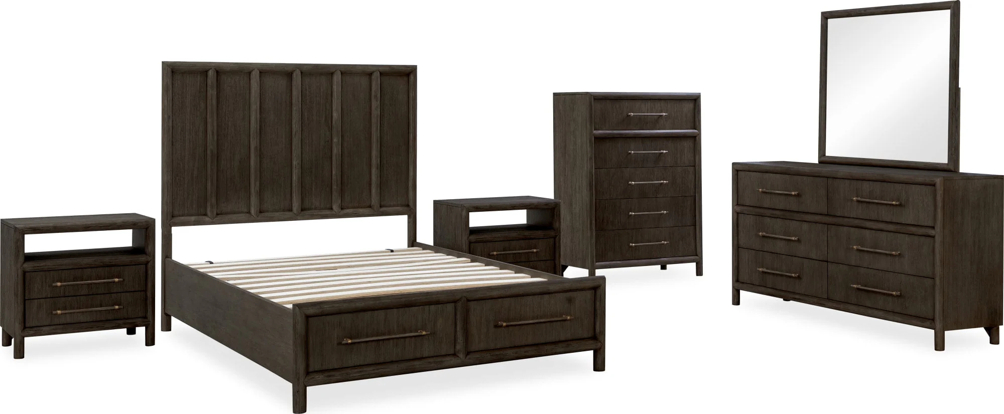 Dorsey Basalt Grey Two Drawer USB - Image 6