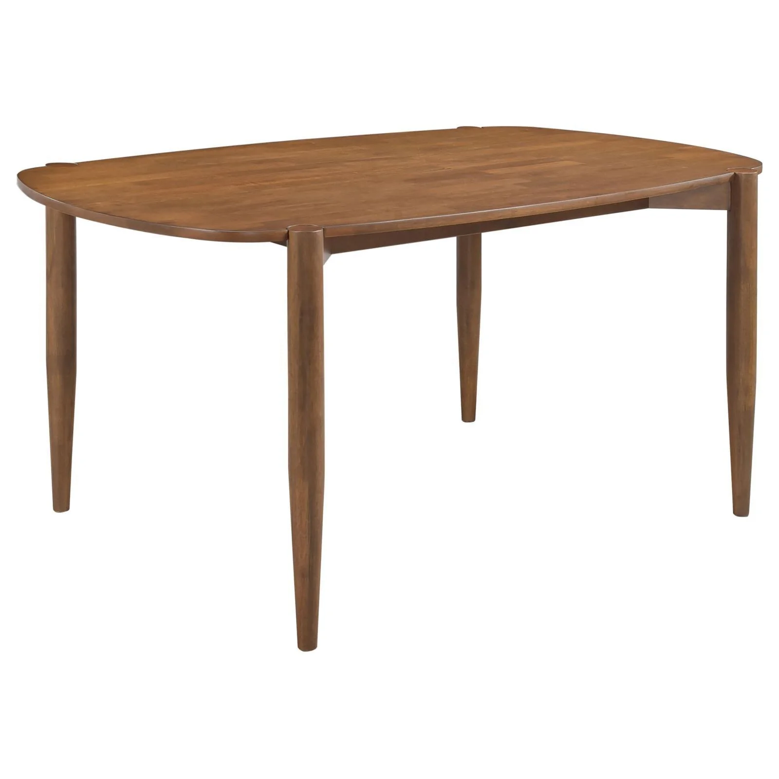 Dortch Walnut 5-Piece Oval Solid Wood Dining Set - Image 2