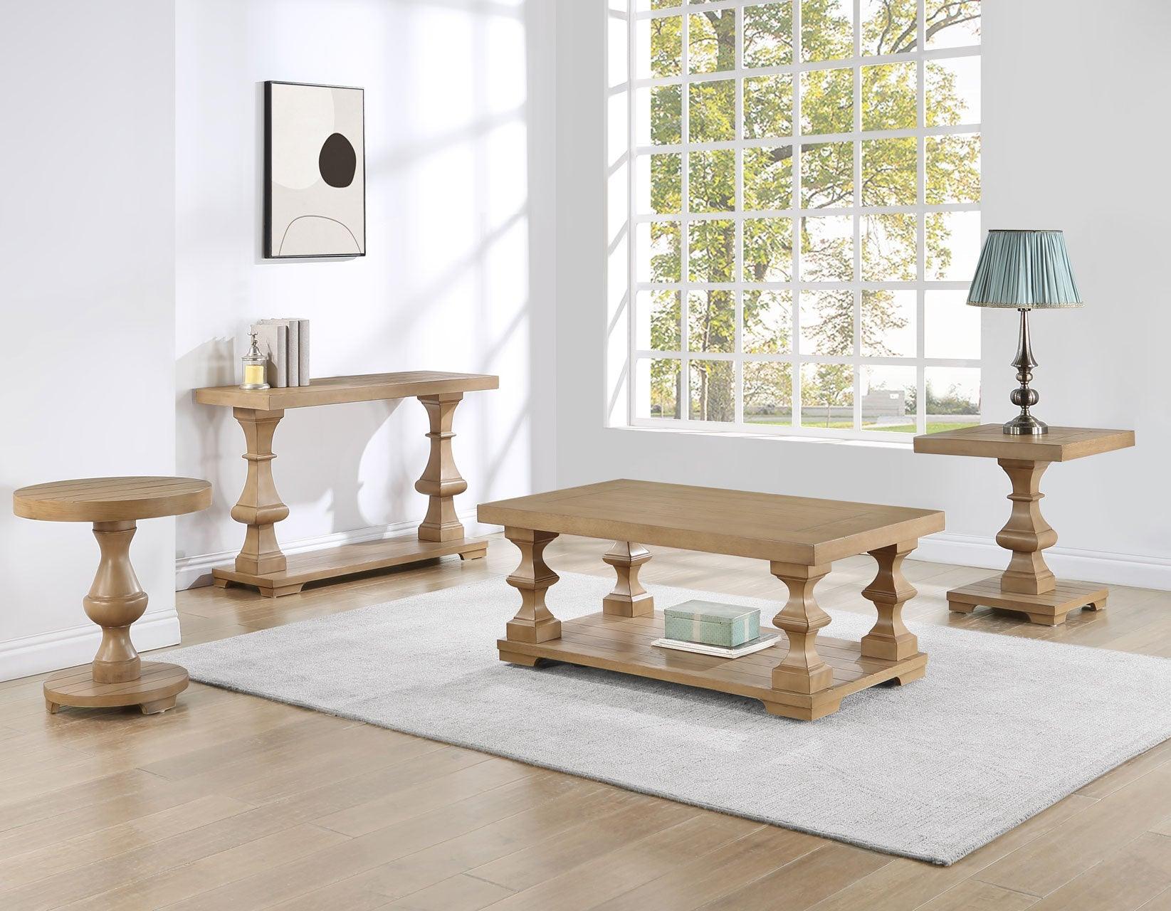 Dory  Sand Coffee Table with Casters - Image 4