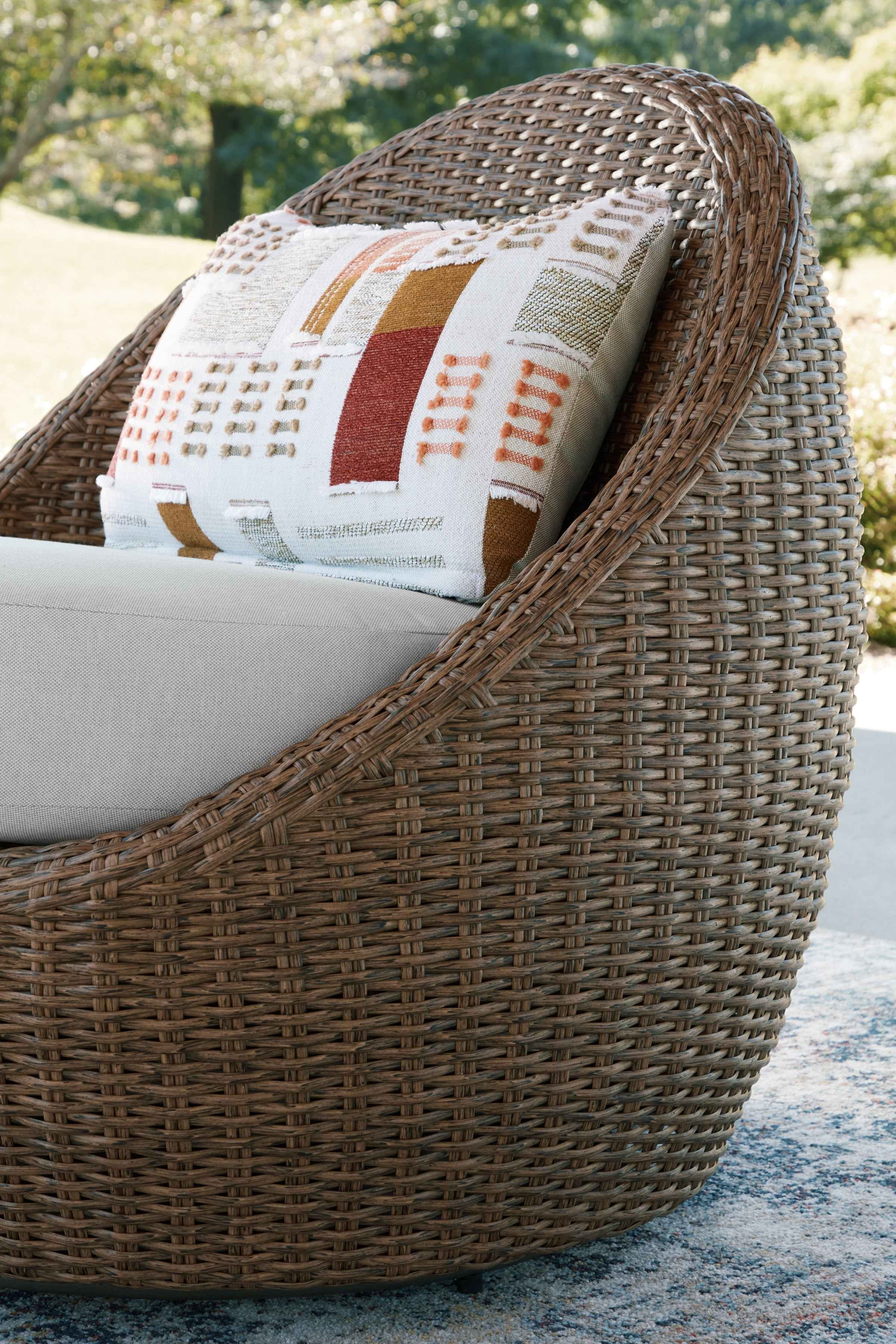 Double Point Beige Outdoor Seating Set - Image 7