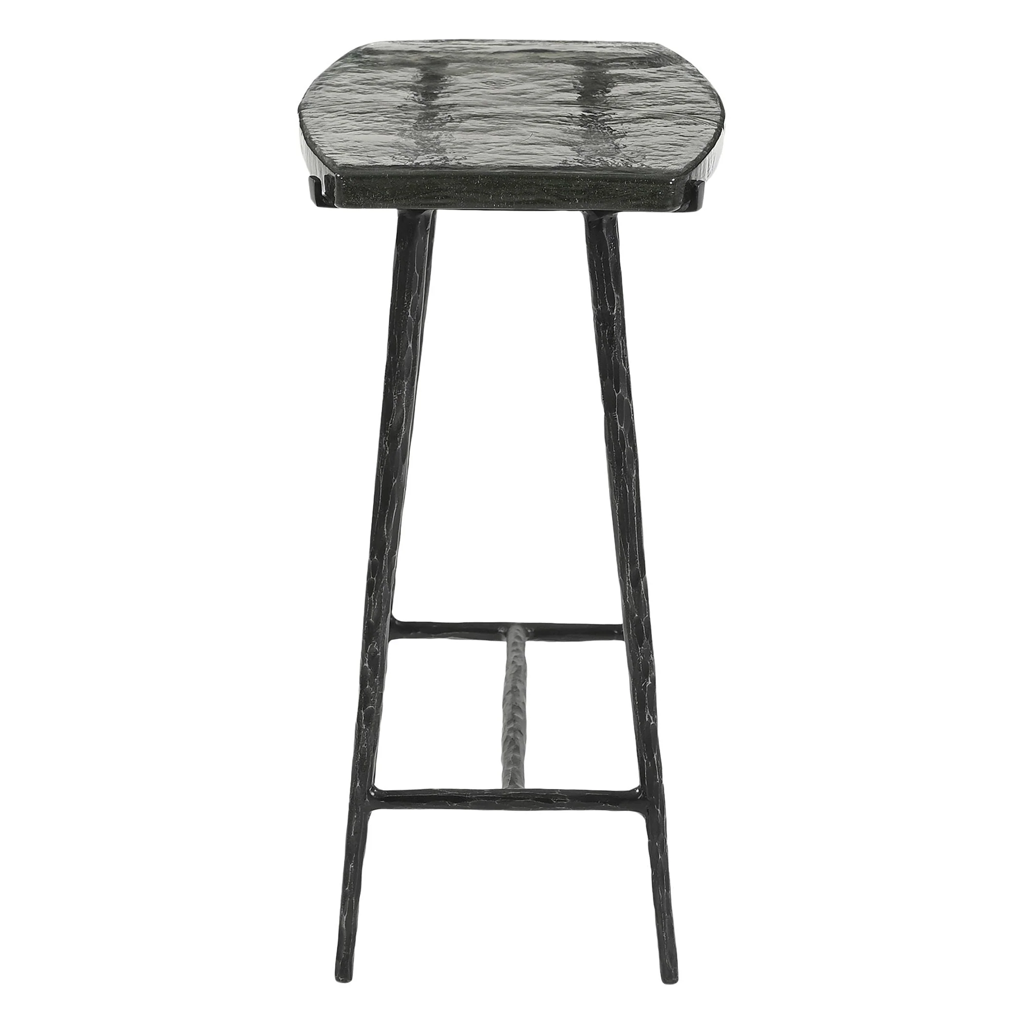 Downey 17" Side Table with Glass Top - Image 3