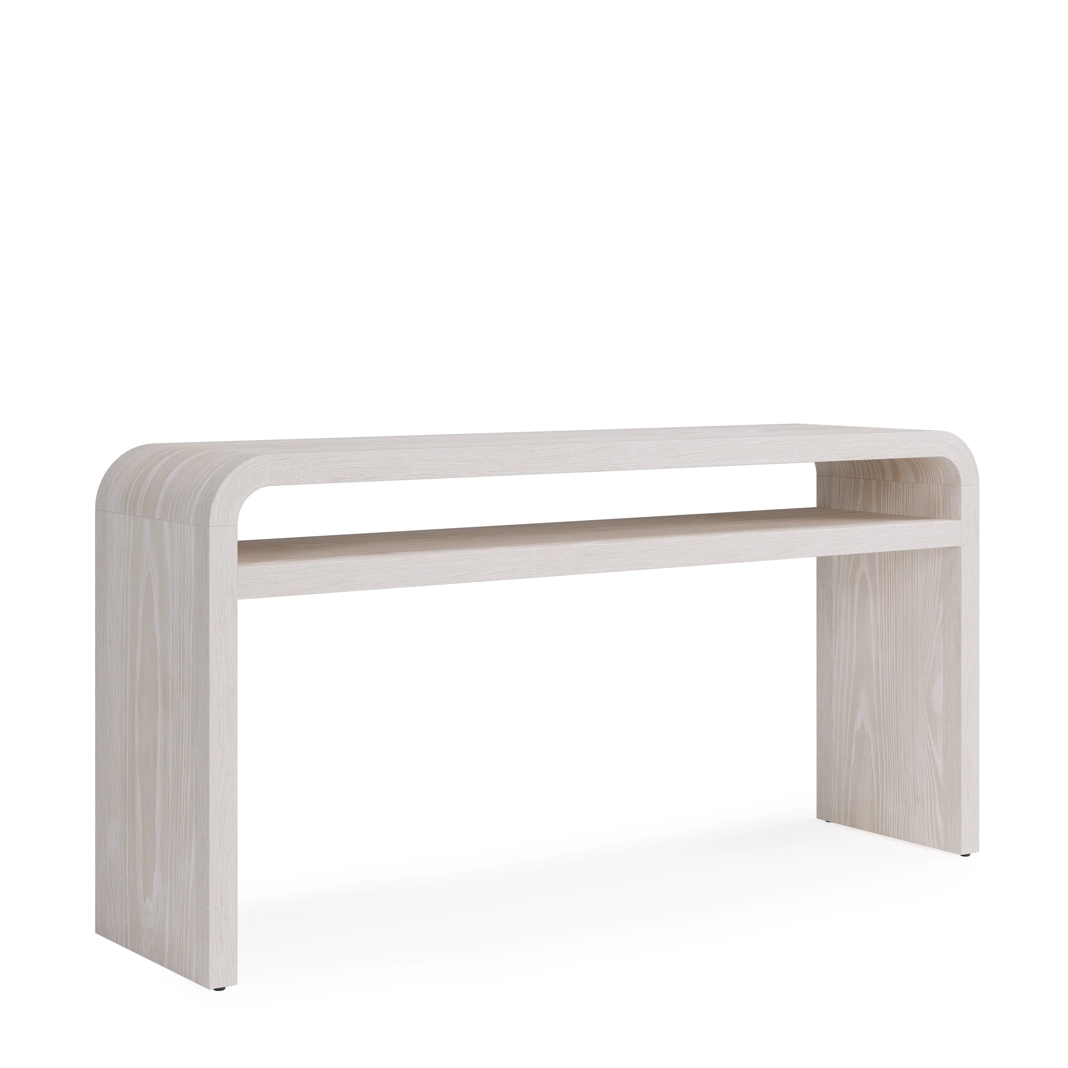 Drake Ash Wood Console Table in Sugar - Image 3
