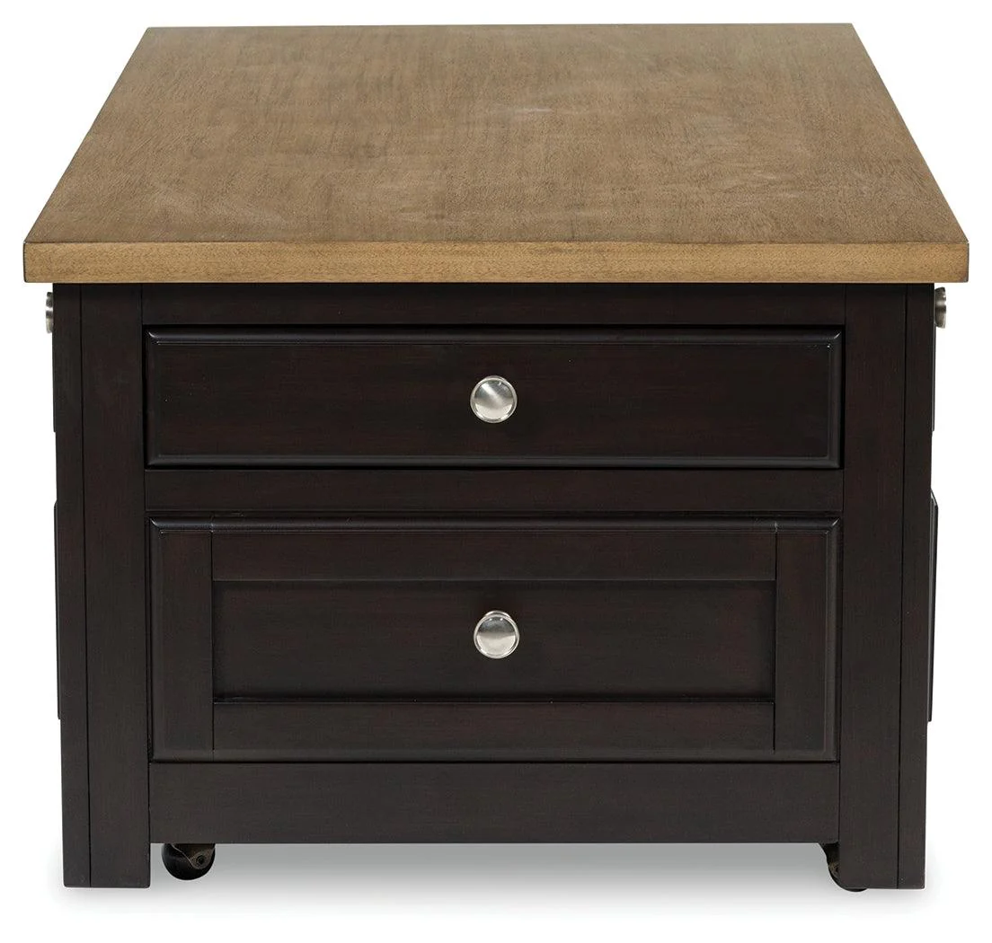 Drazmine Brown Lift-Top Coffee Table - Image 3
