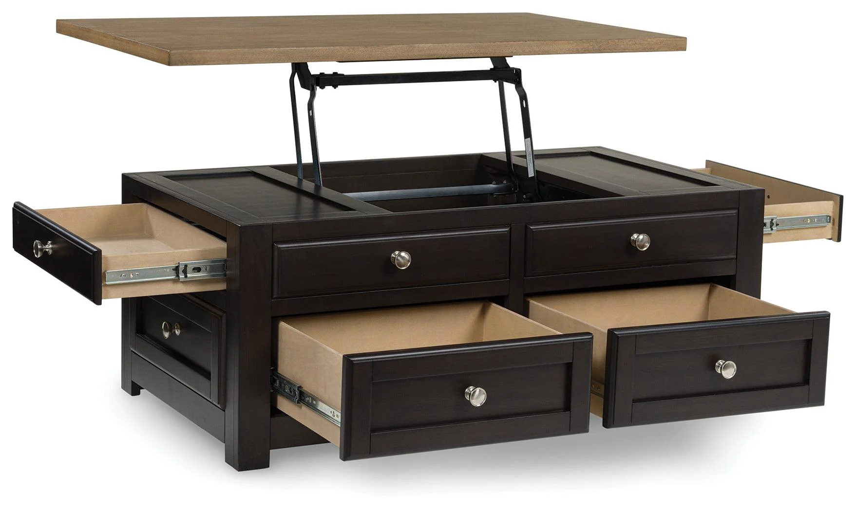 Drazmine Brown Lift-Top Coffee Table - Image 5