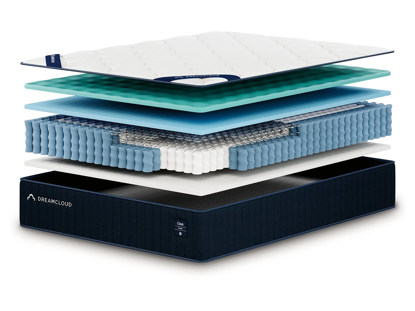 DreamCloud Classic Hybrid Firm White King Mattress - Image 4