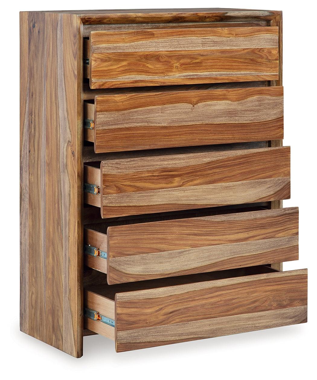 Dressonni Brown Chest of Drawers - Image 2
