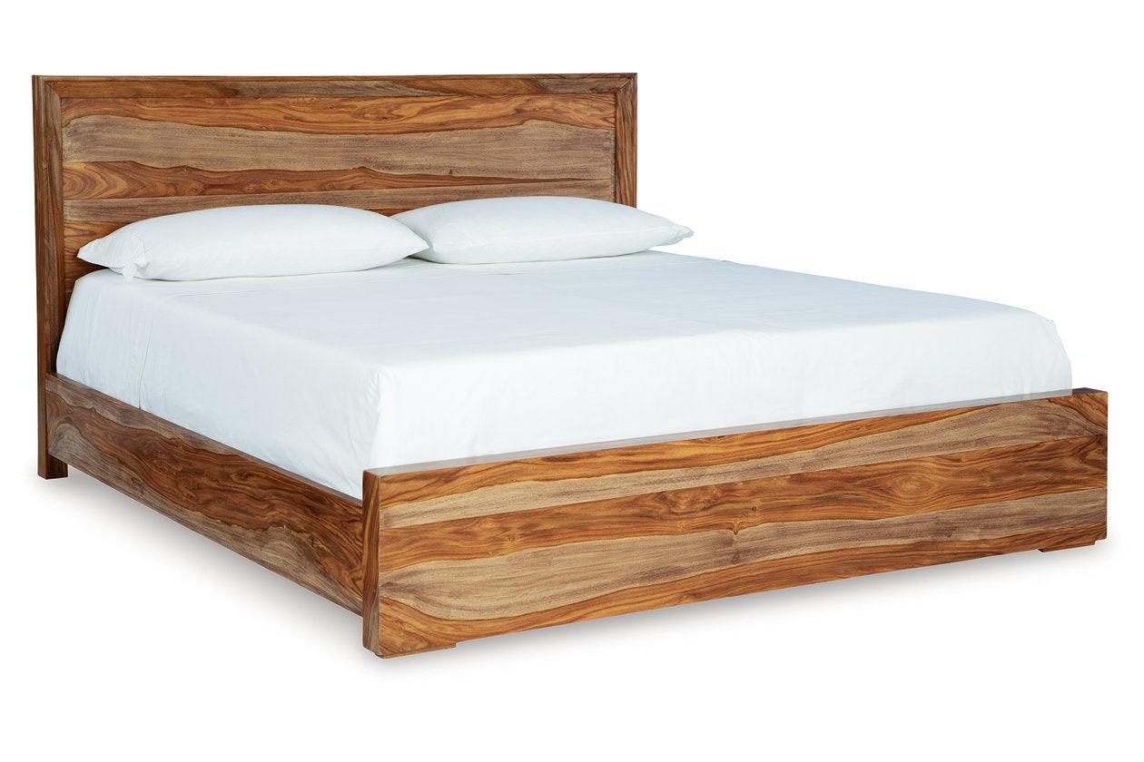 Dressonni Brown King Panel Bed - Image 7