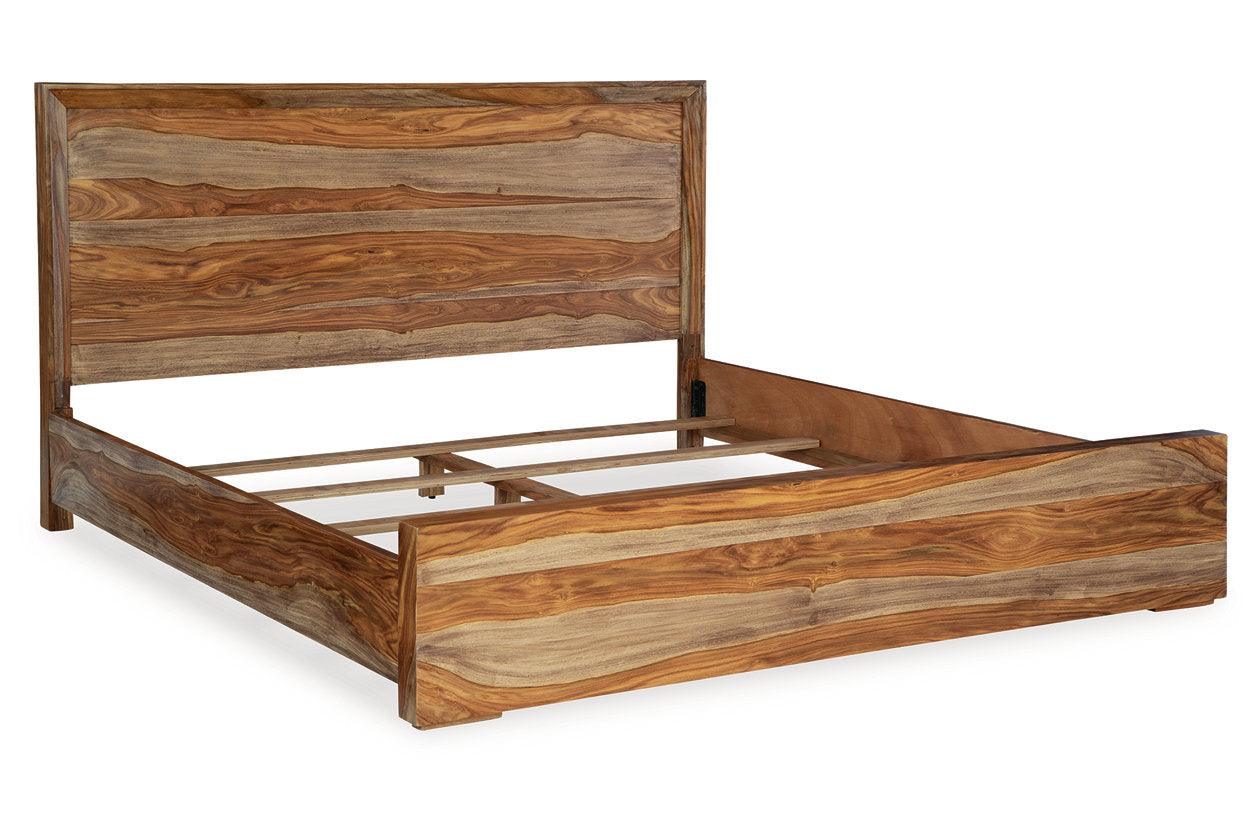 Dressonni Brown Queen Panel Bed - Image 2