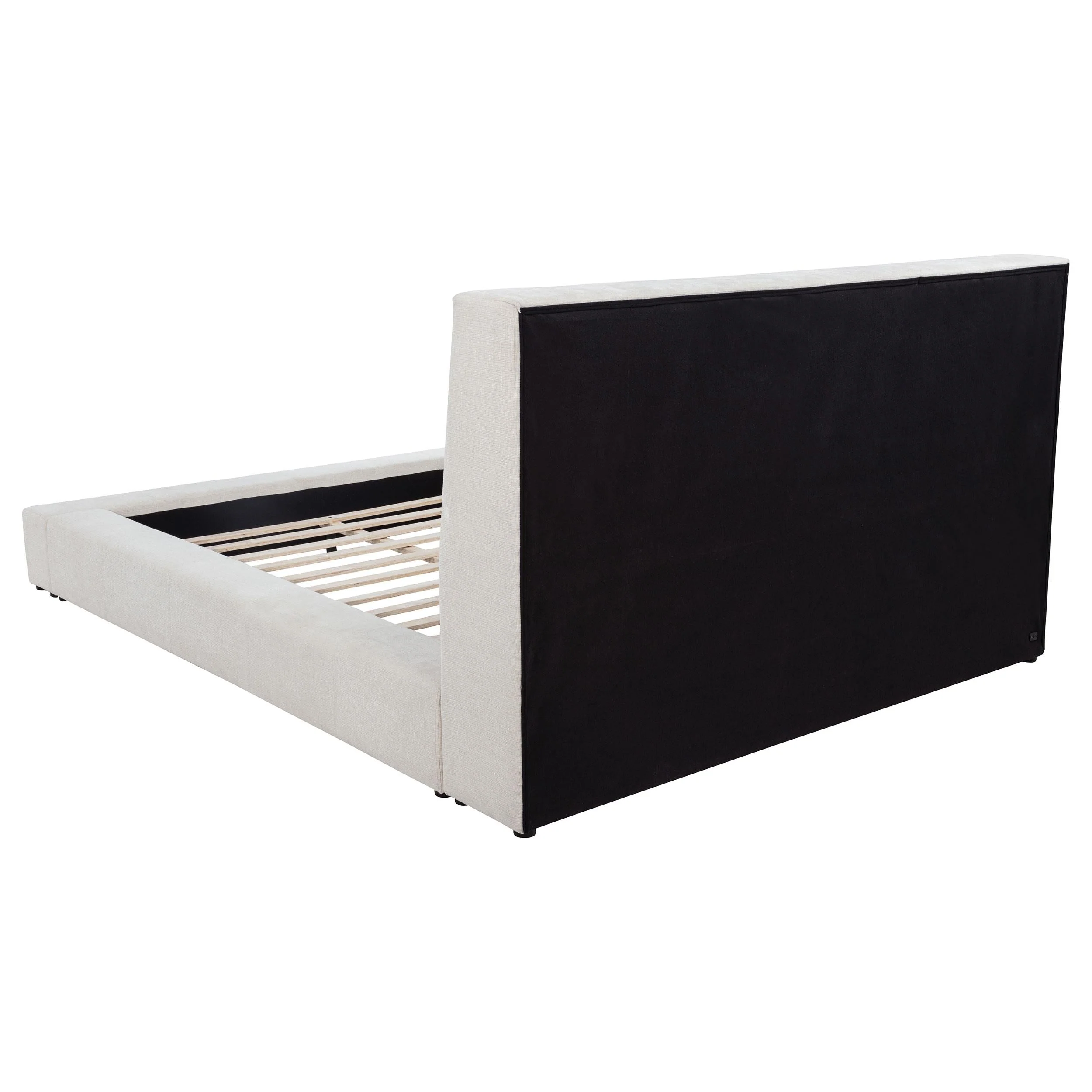 Dreux Cream Upholstered California King Panel Platform Bed - Image 7