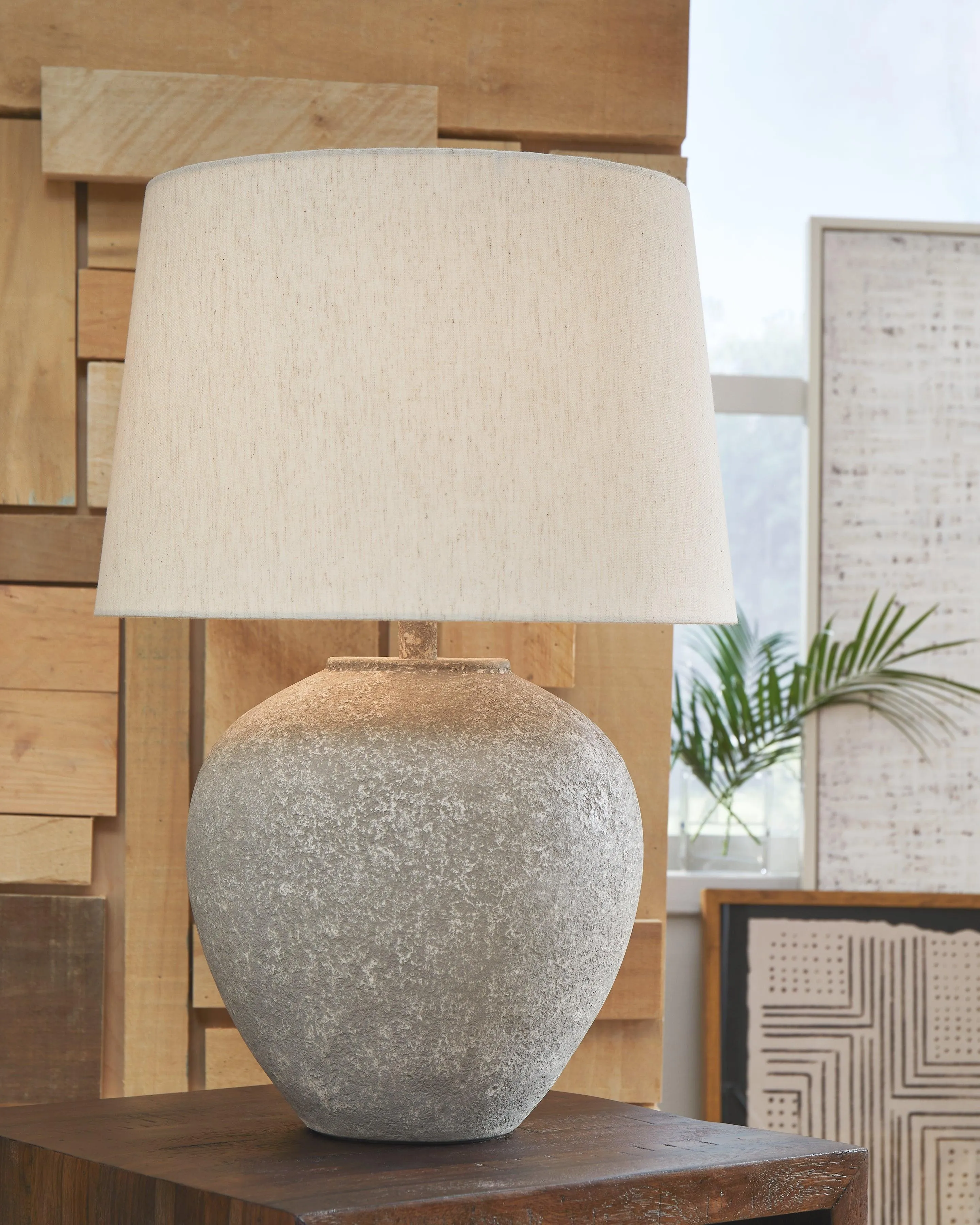 Dreward Distressed Gray Table Lamp - Image 5