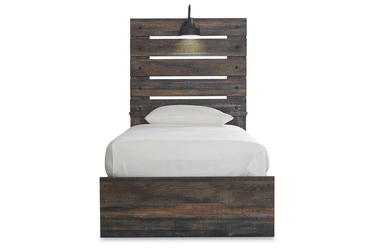 Drystan Multi LED Twin Storage Platform Bed with 2 Drawers - Image 4