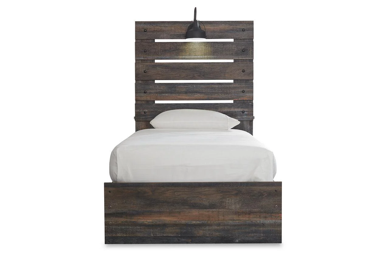 Drystan Multi Twin Panel Bed with 4 Storage Drawers - Image 4