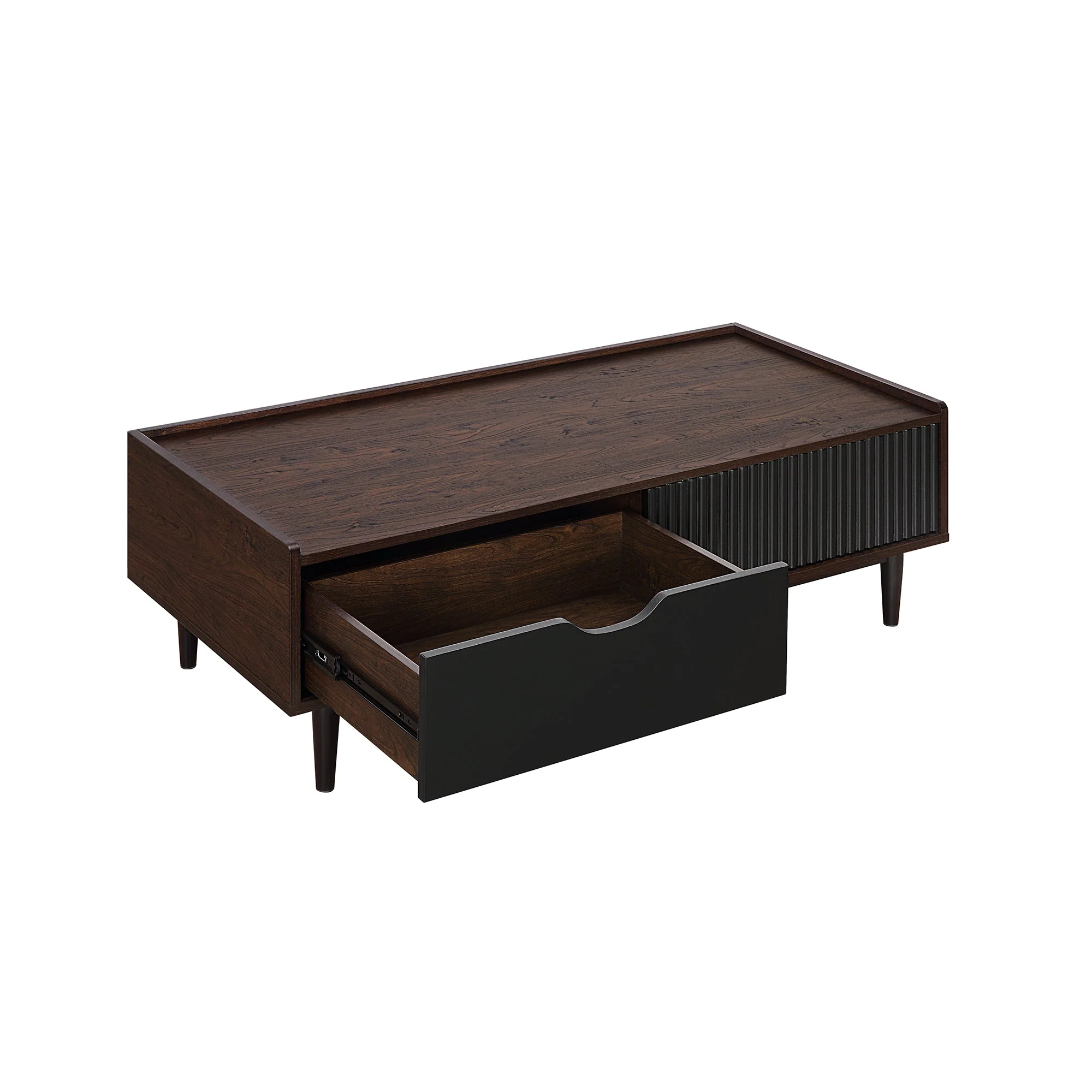 Duane Coffee Table in Dark Brown and Black - Image 6