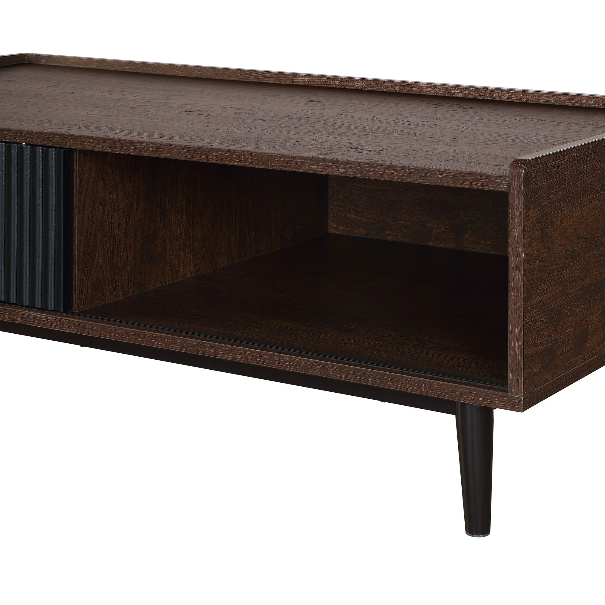 Duane Coffee Table in Dark Brown and Black - Image 7