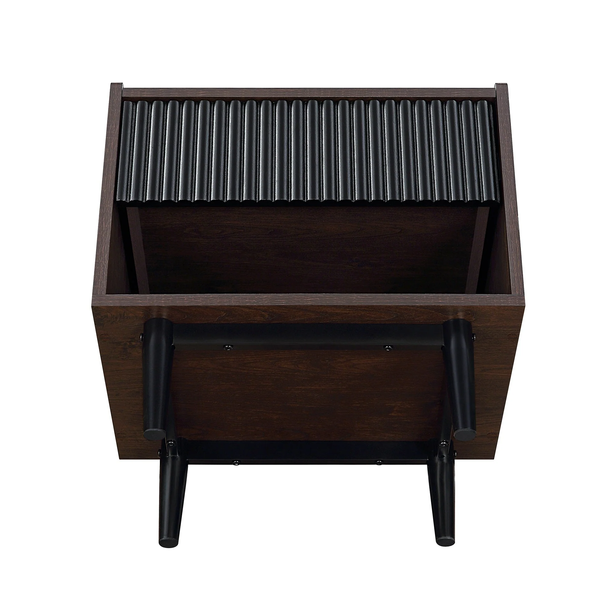 Duane Nightstand in Dark Brown and Black (set of 2) - Image 10