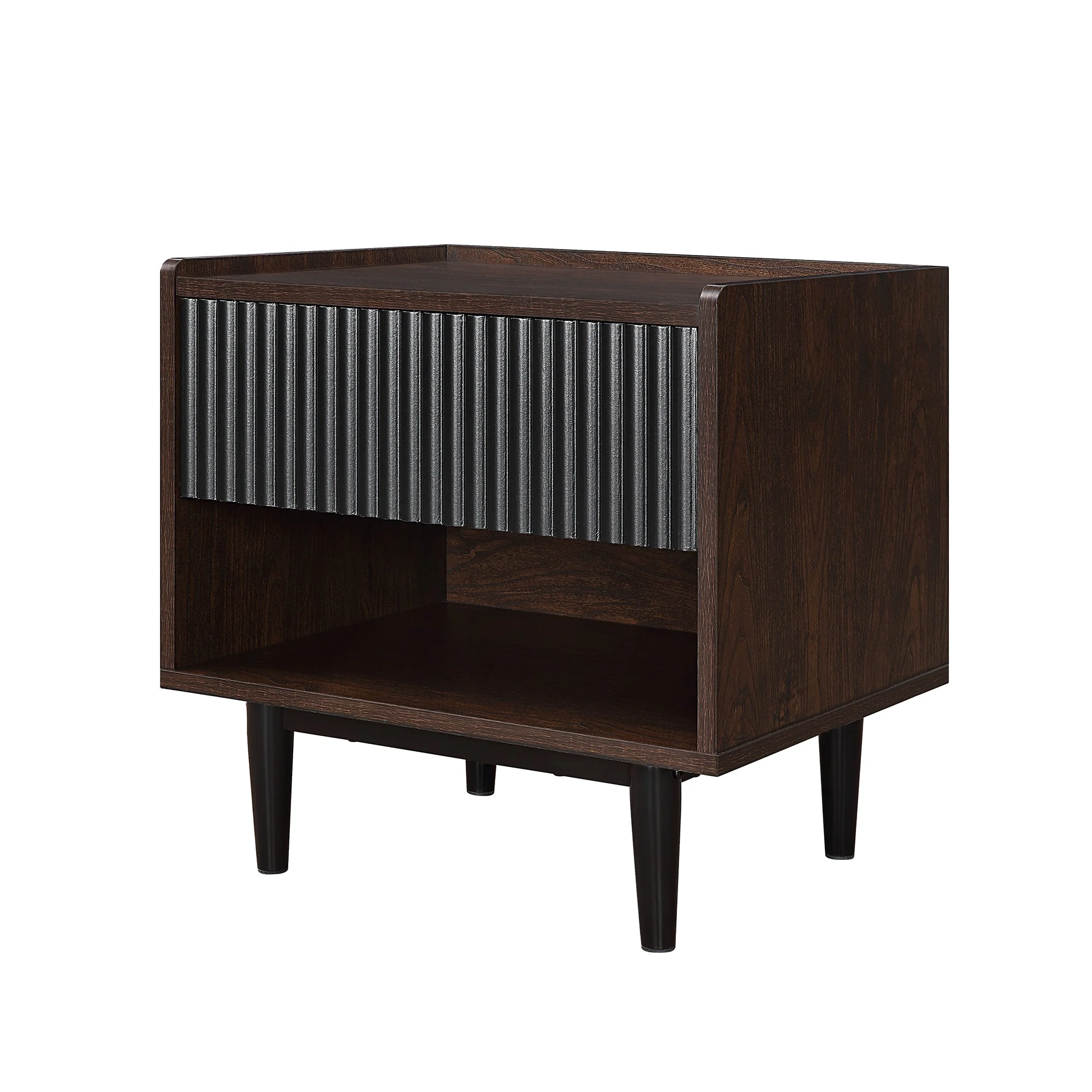 Duane Nightstand in Dark Brown and Black (set of 2) - Image 7