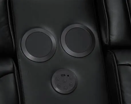 Dubai Black 3-Piece Power Reclining Set - Image 5