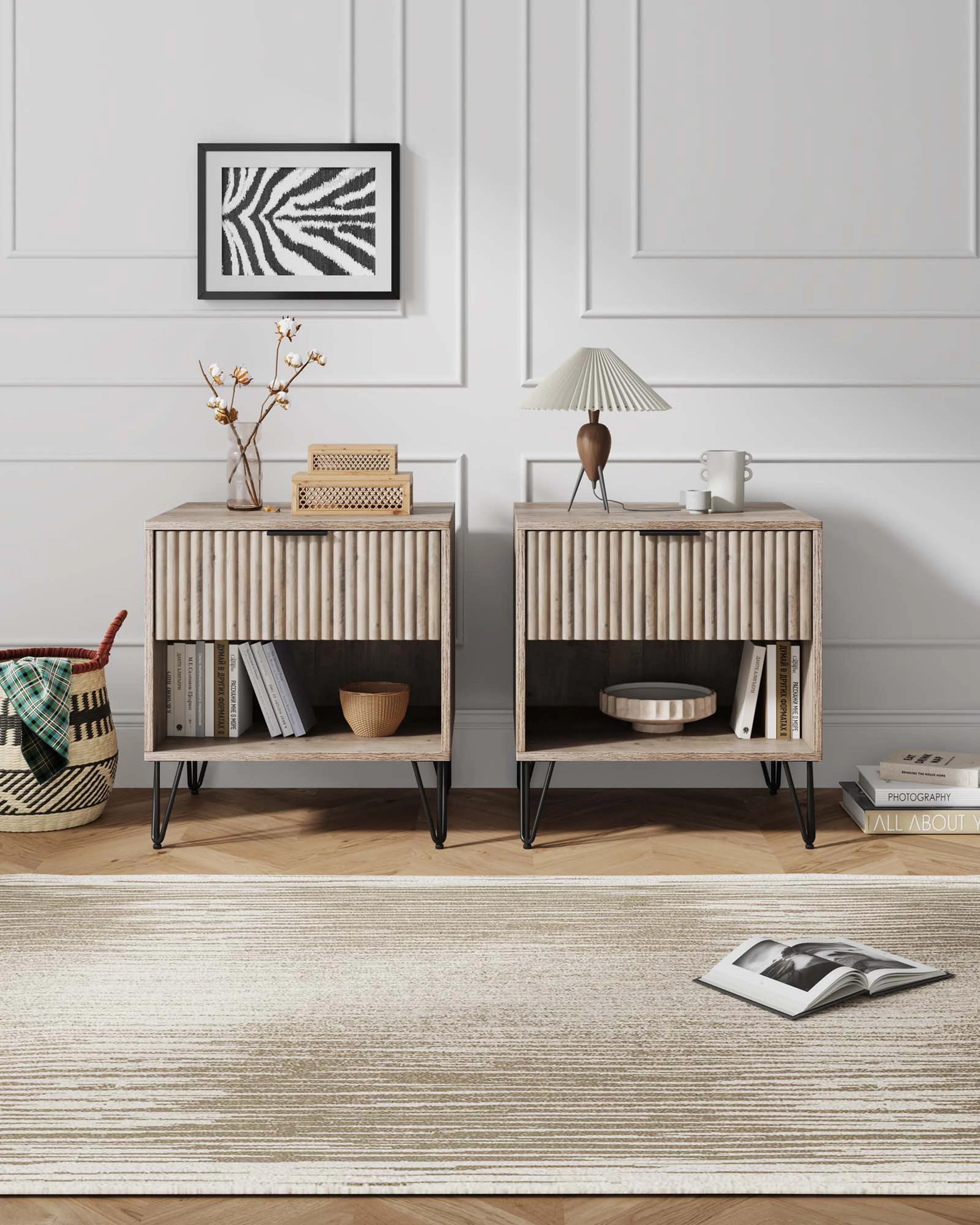 DUMBO 1.0 Nightstand in Rustic Grey (set of 2) - Image 2