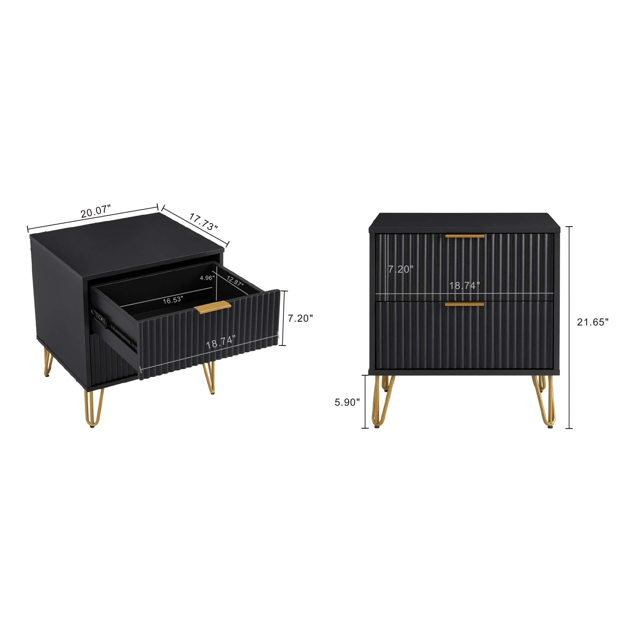 DUMBO 2.0 Nightstand in Black - Image 3