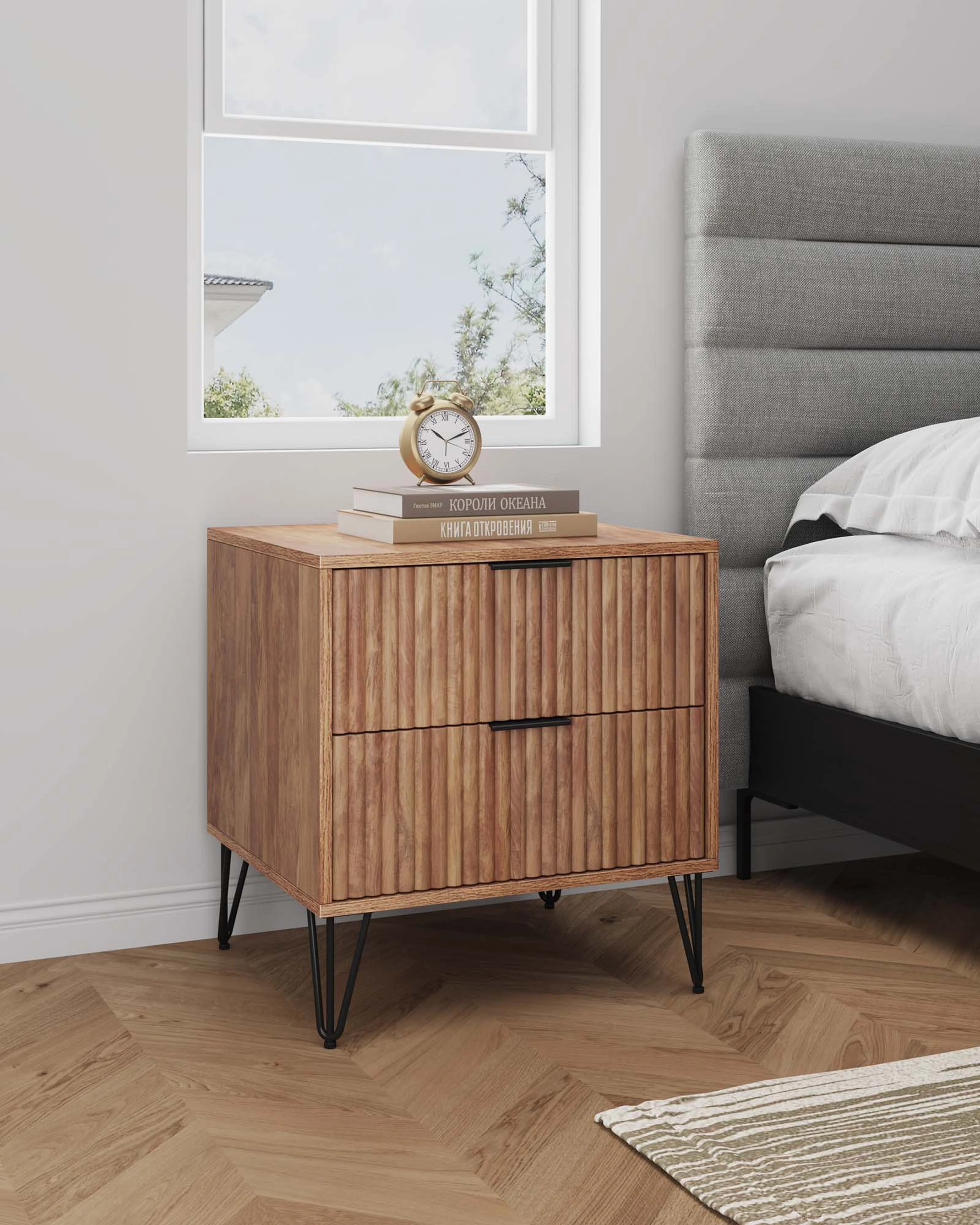 DUMBO 2.0 Nightstand in Golden Brown - Image 2