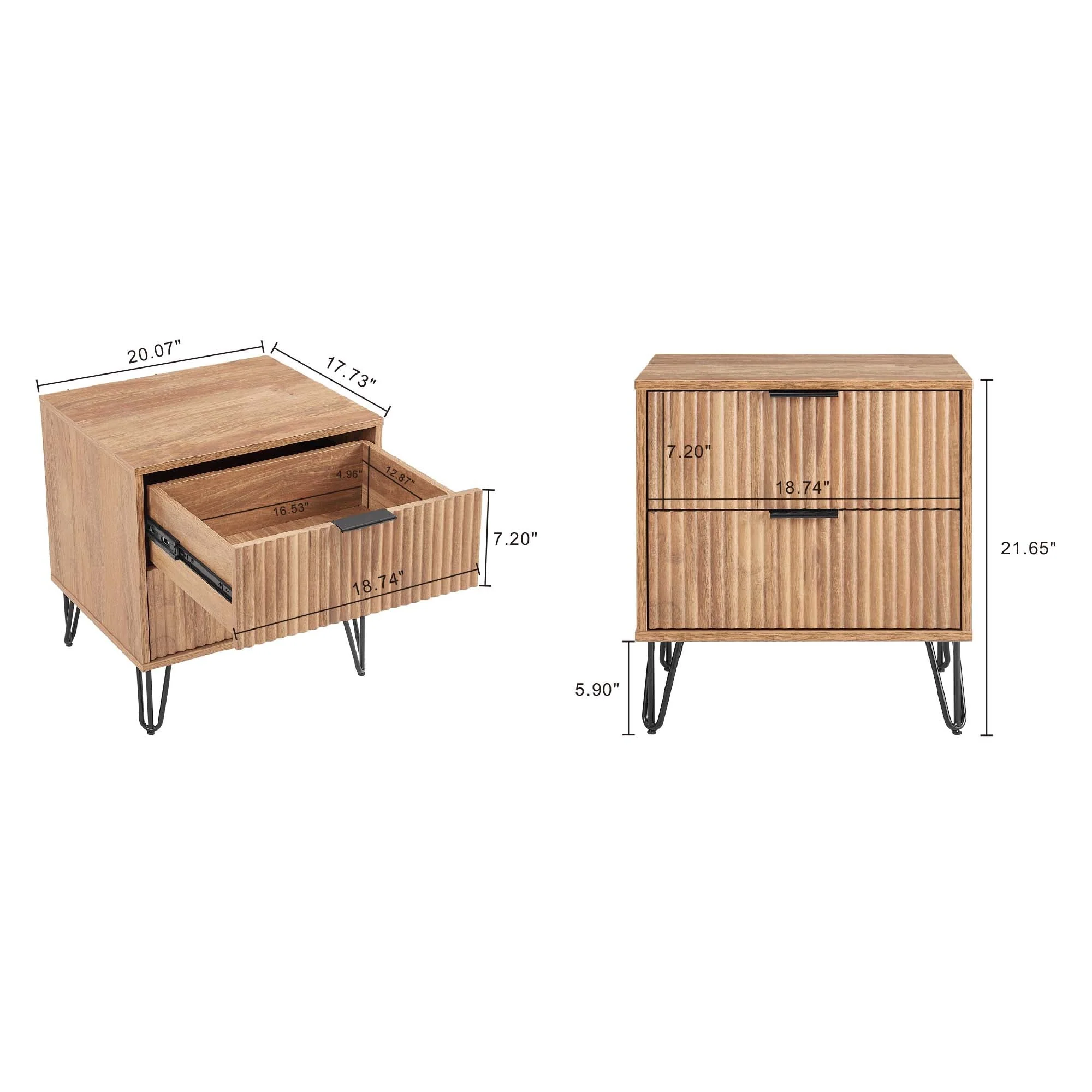 DUMBO 2.0 Nightstand in Golden Brown - Image 3