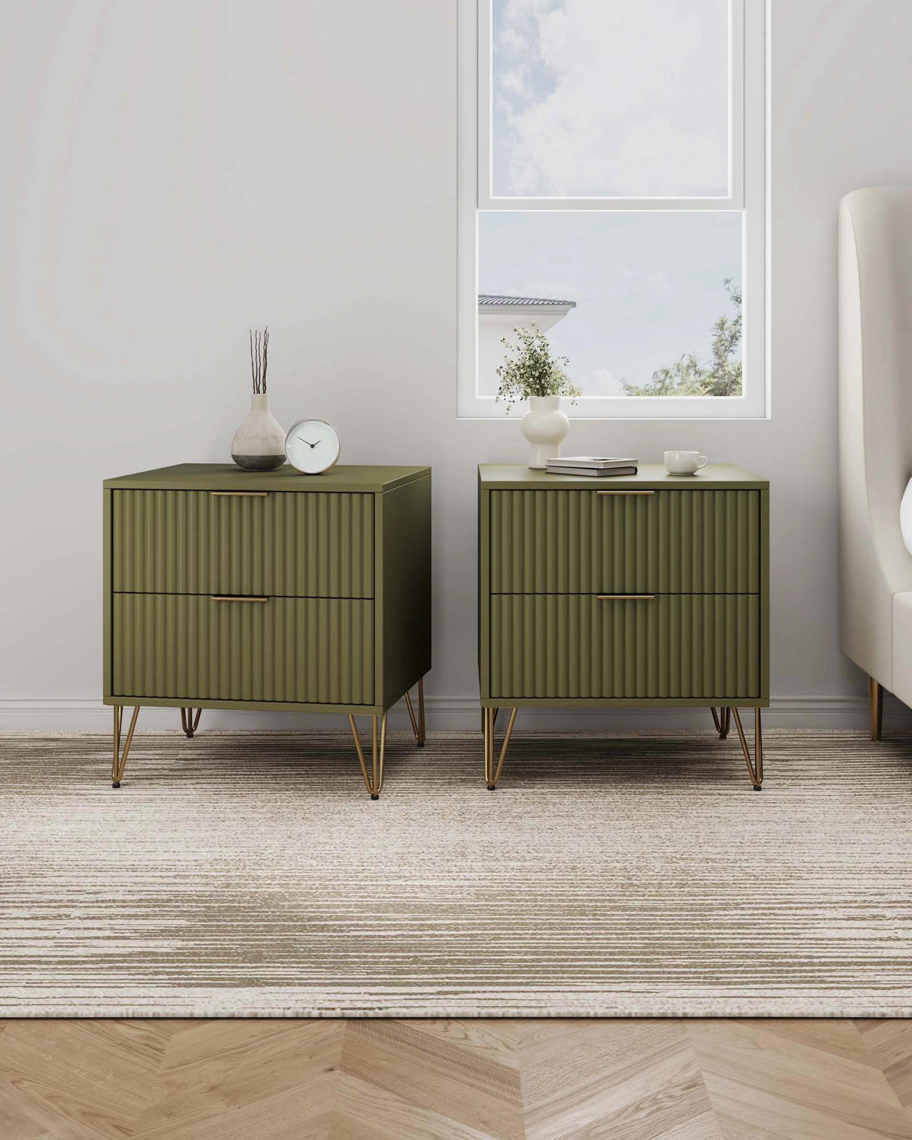 DUMBO 2.0 Nightstand in Olive Green (set of 2) - Image 2
