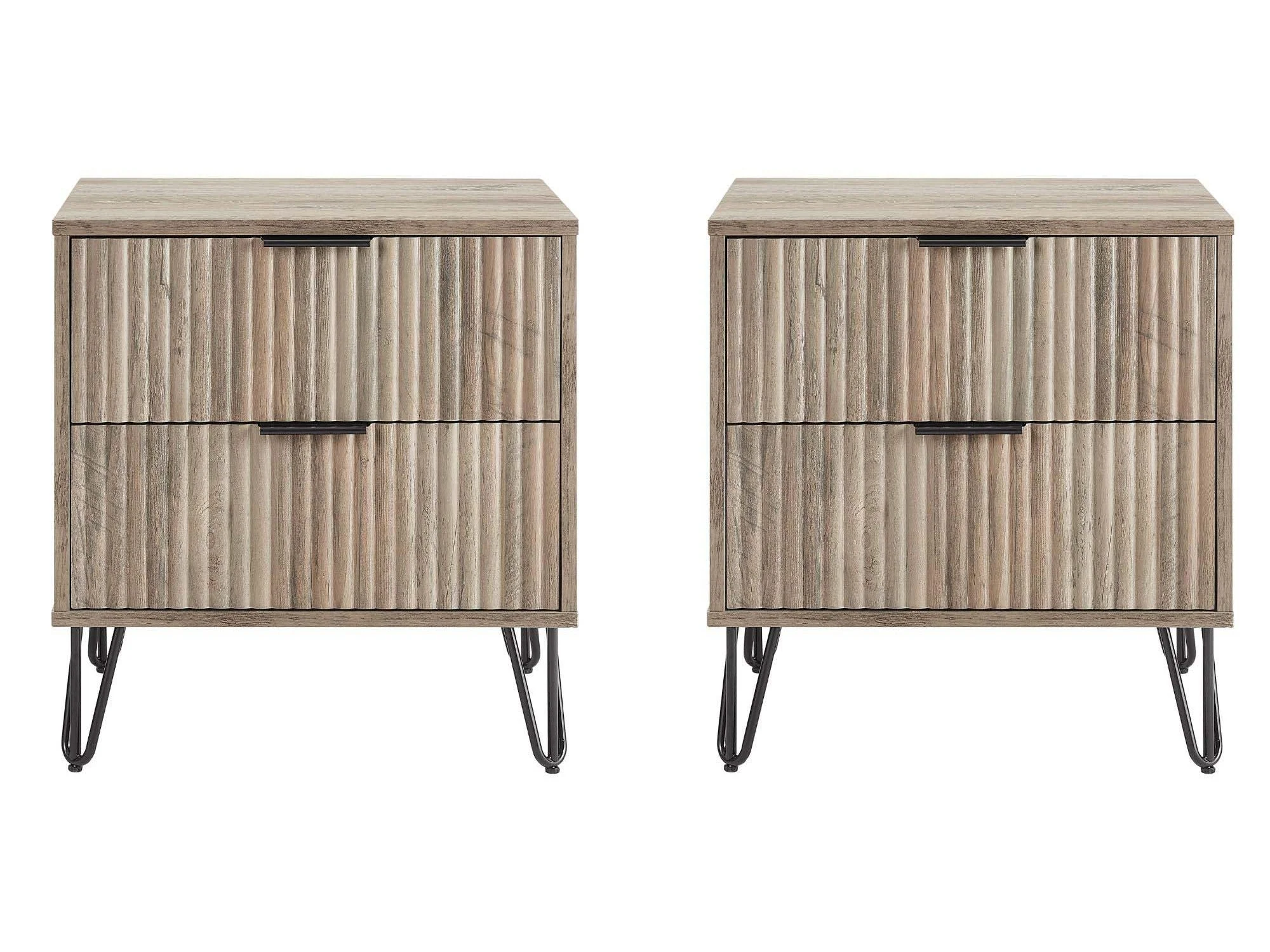 DUMBO 2.0 Nightstand in Rustic Grey (set of 2)