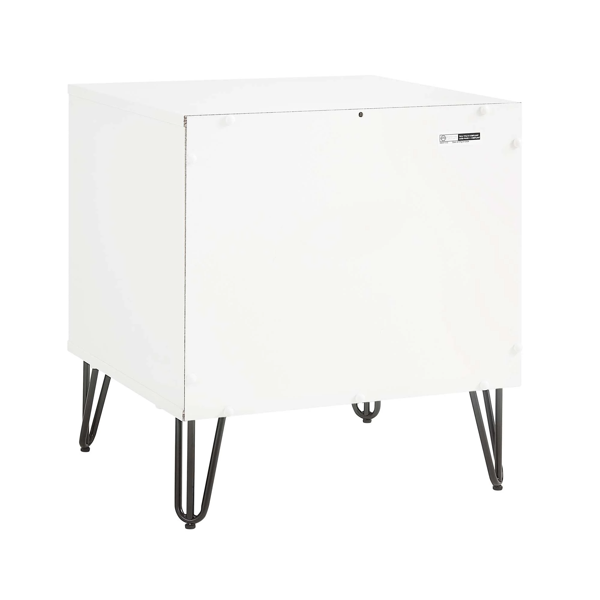 DUMBO 2.0 Nightstand in White and Rustic Grey (set of 2) - Image 8