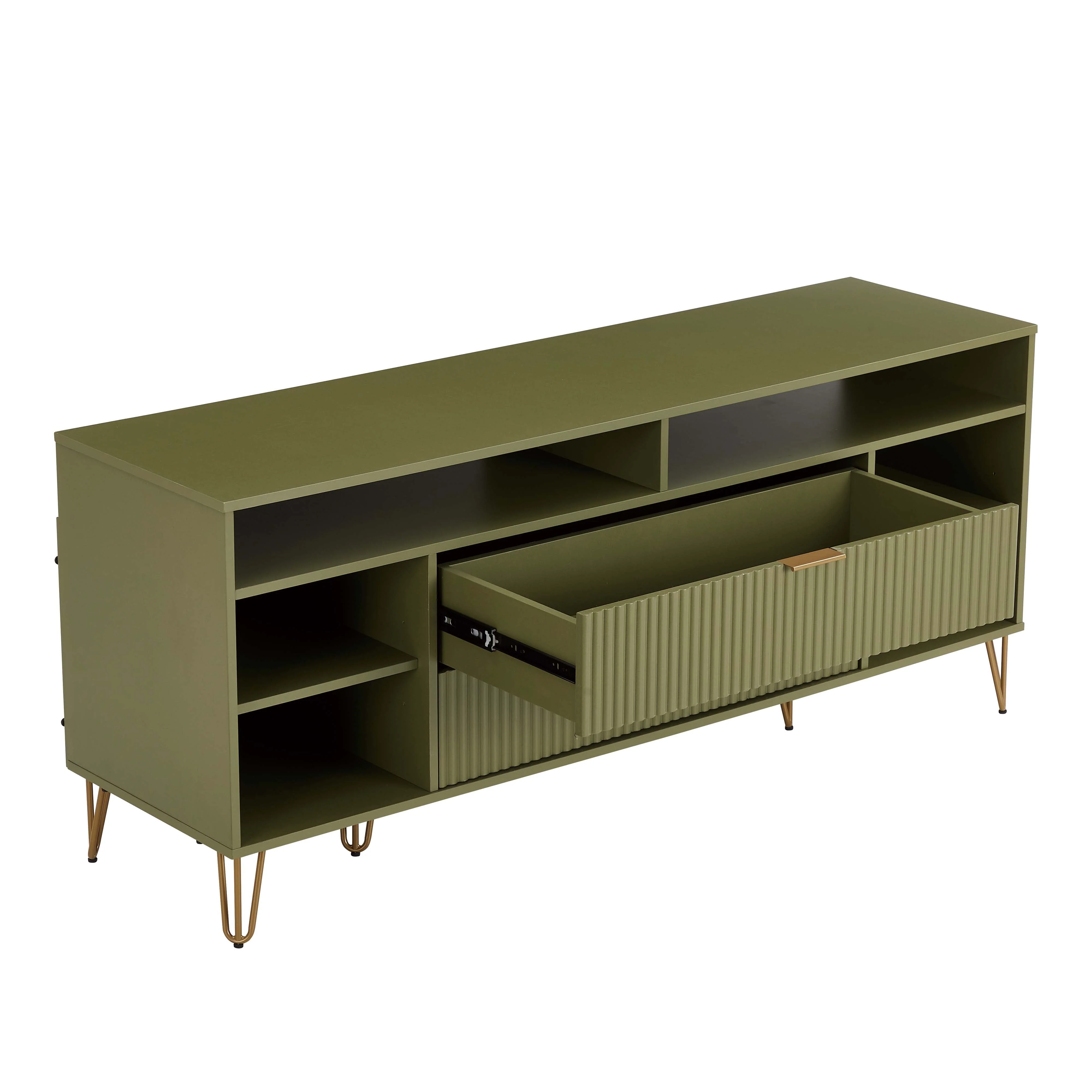 DUMBO 63" TV Stand in Olive Green - Image 9