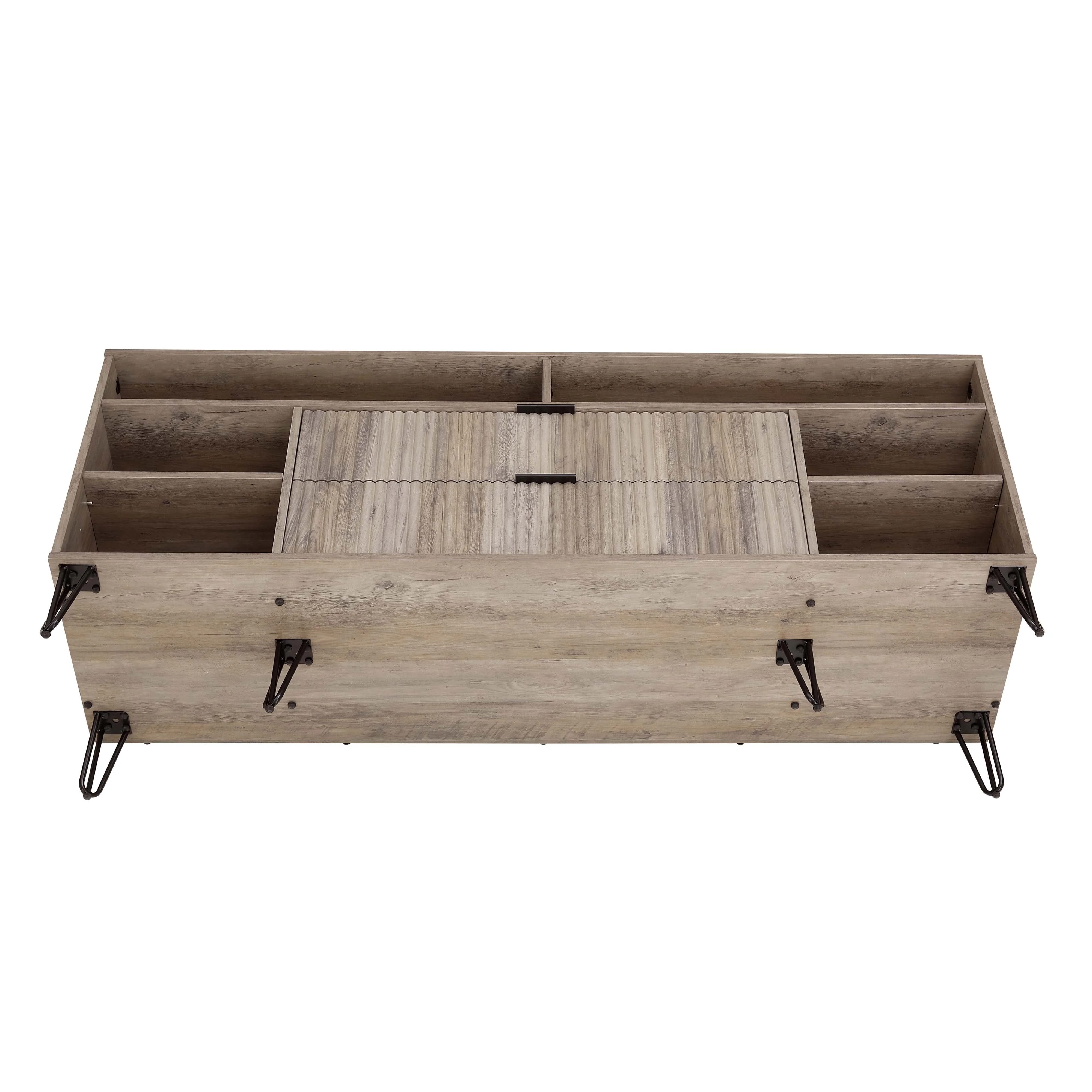 DUMBO 63" TV Stand in Rustic Grey - Image 12