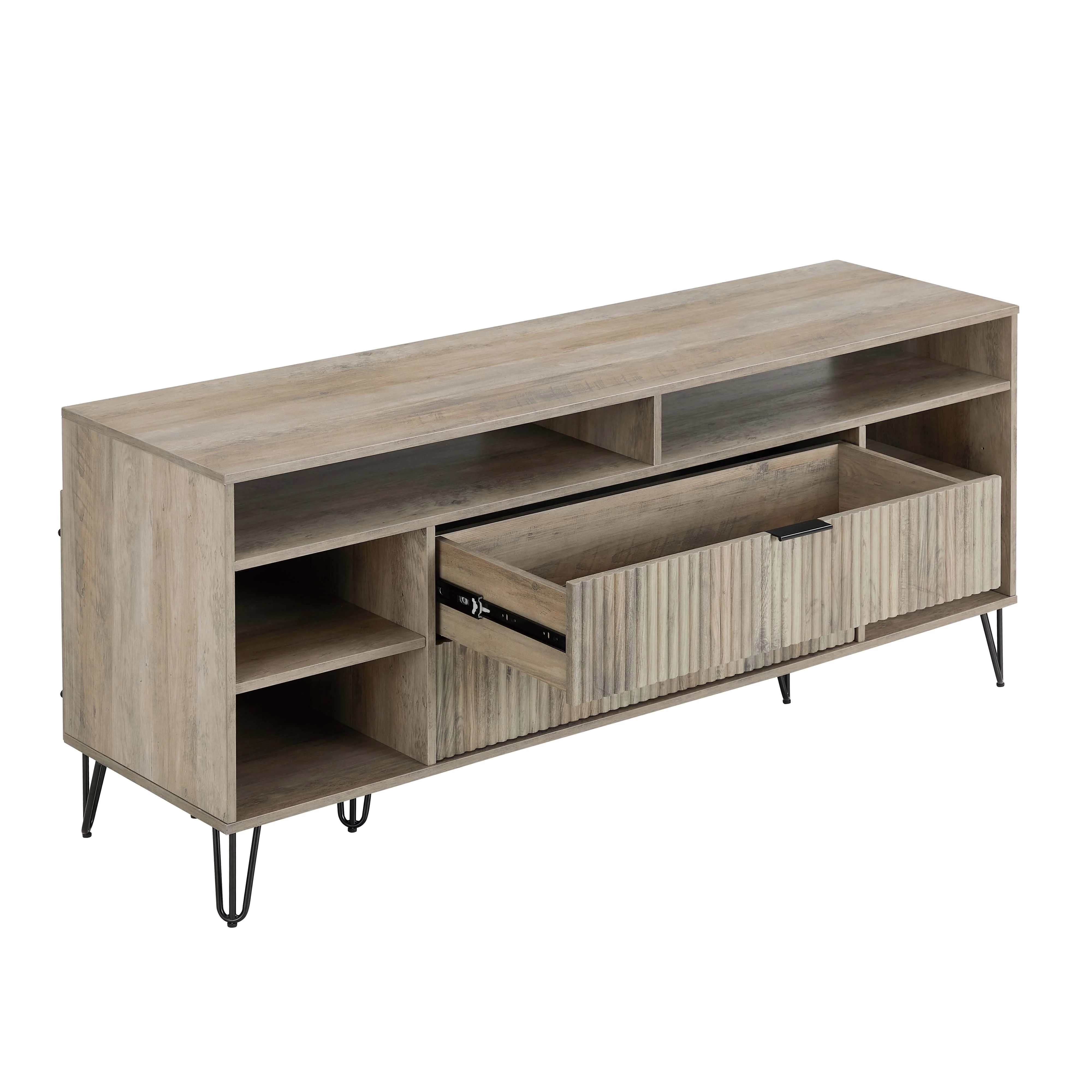 DUMBO 63" TV Stand in Rustic Grey - Image 9