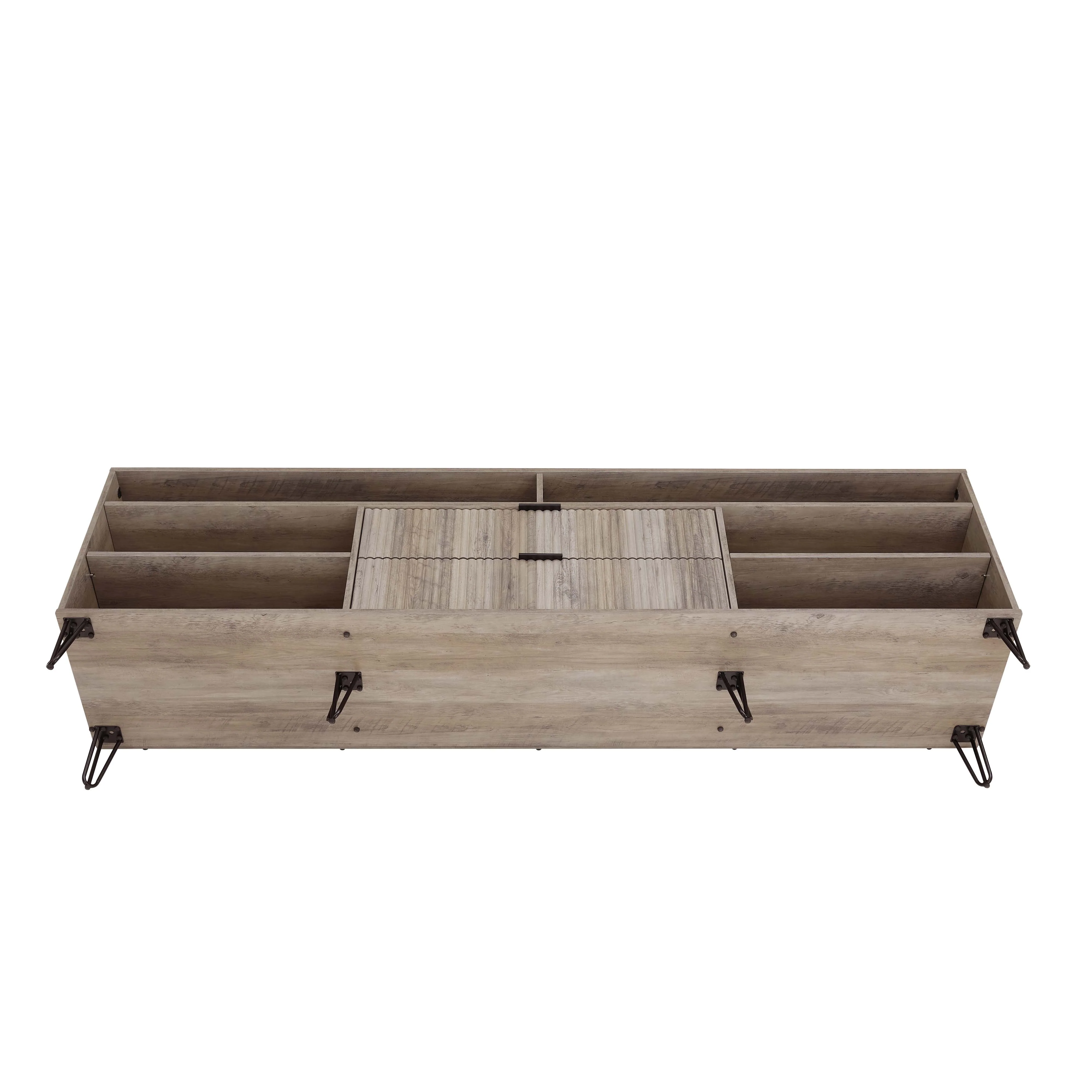 DUMBO 85" TV Stand in Golden Brown - Image 12