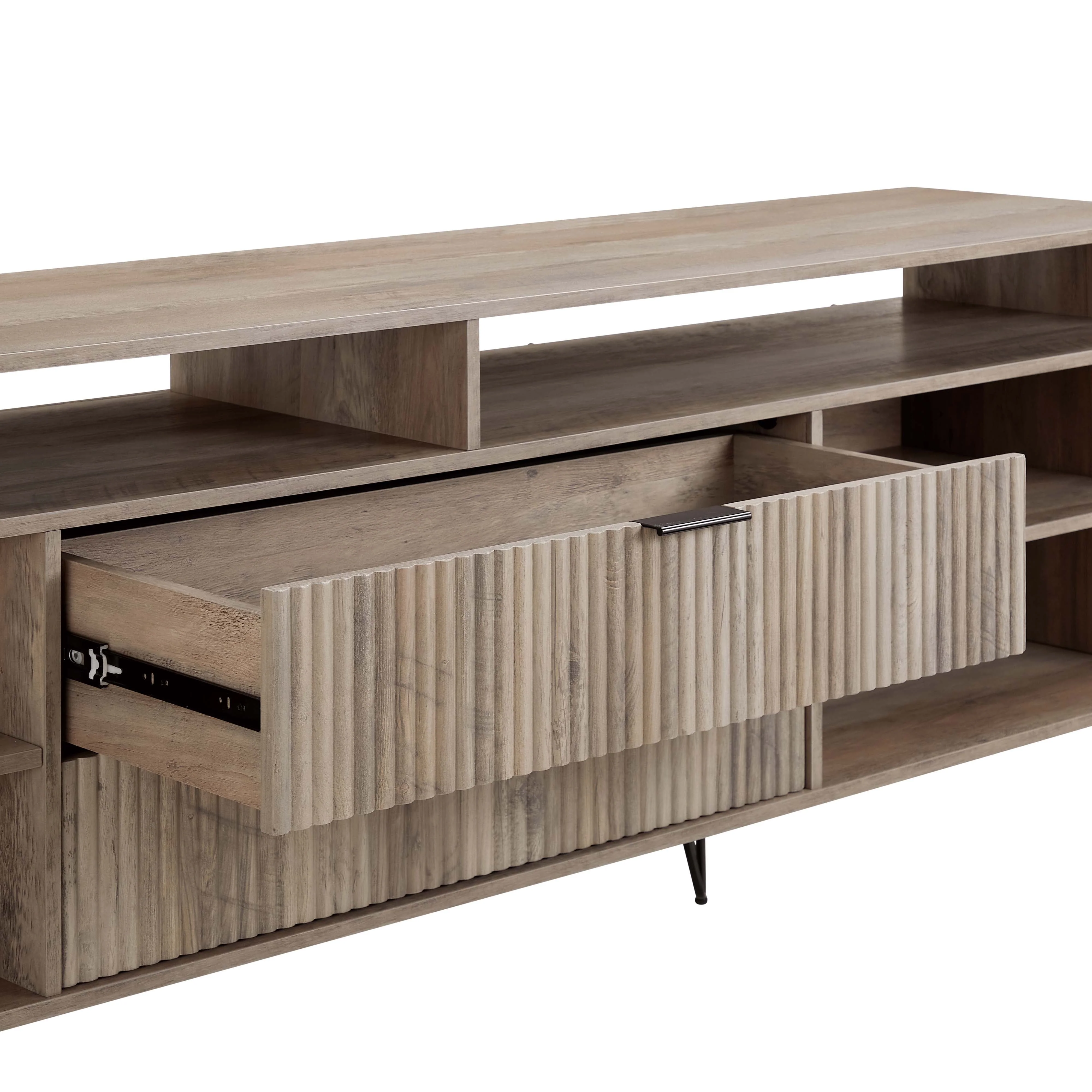 DUMBO 85" TV Stand in Golden Brown - Image 6
