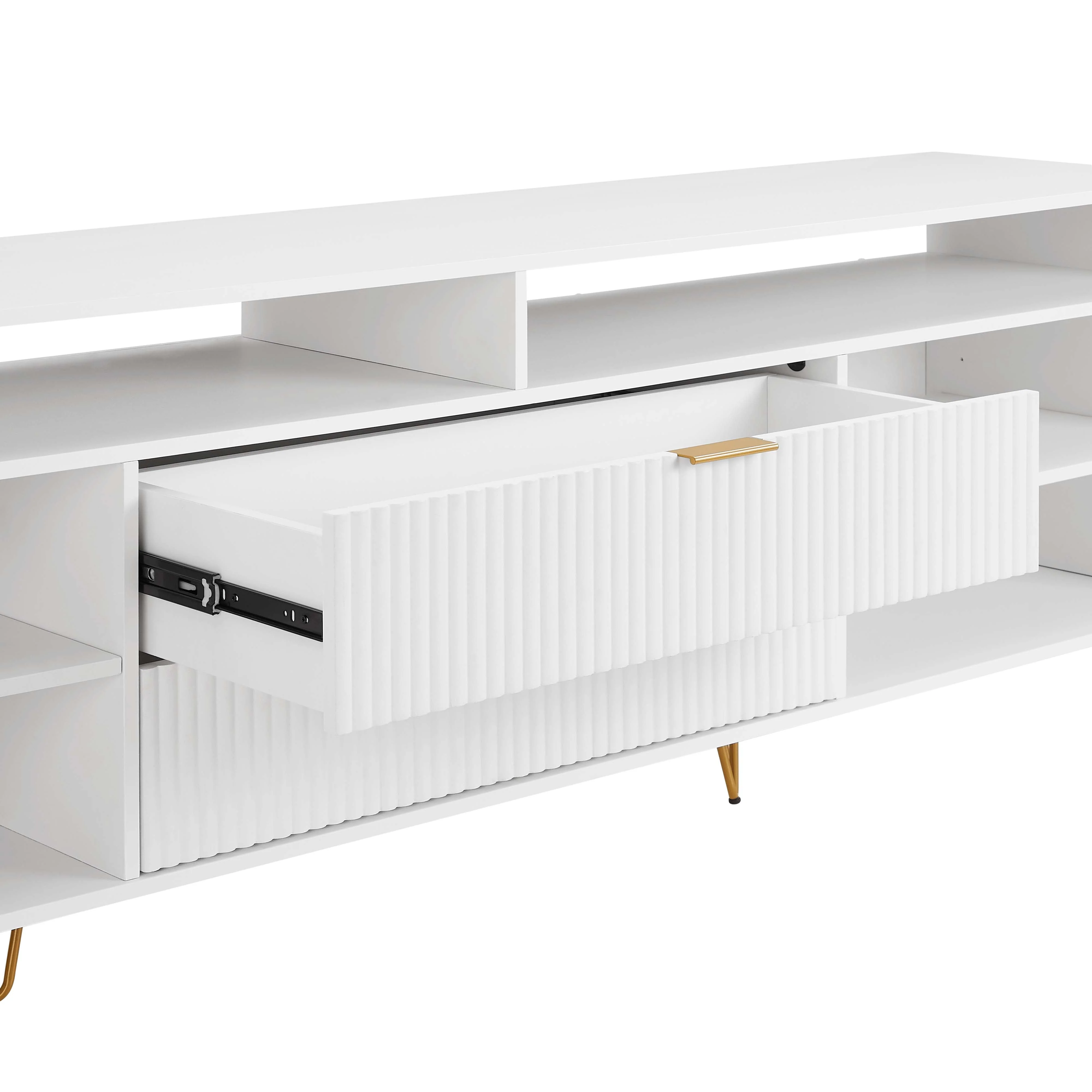 DUMBO 85" TV Stand in White - Image 6