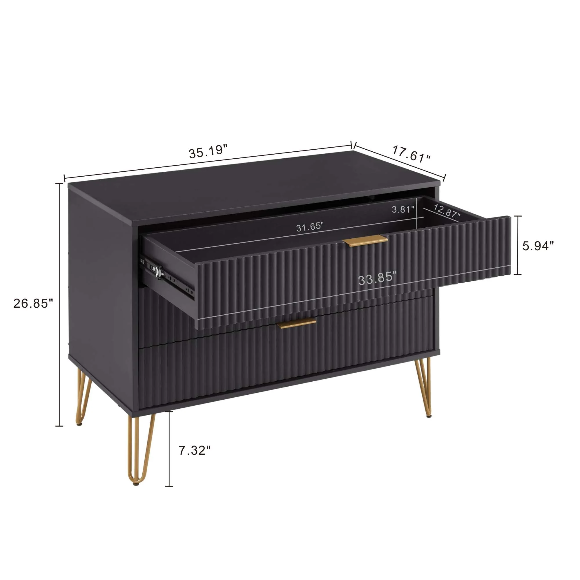 DUMBO Dresser in Black - Image 3