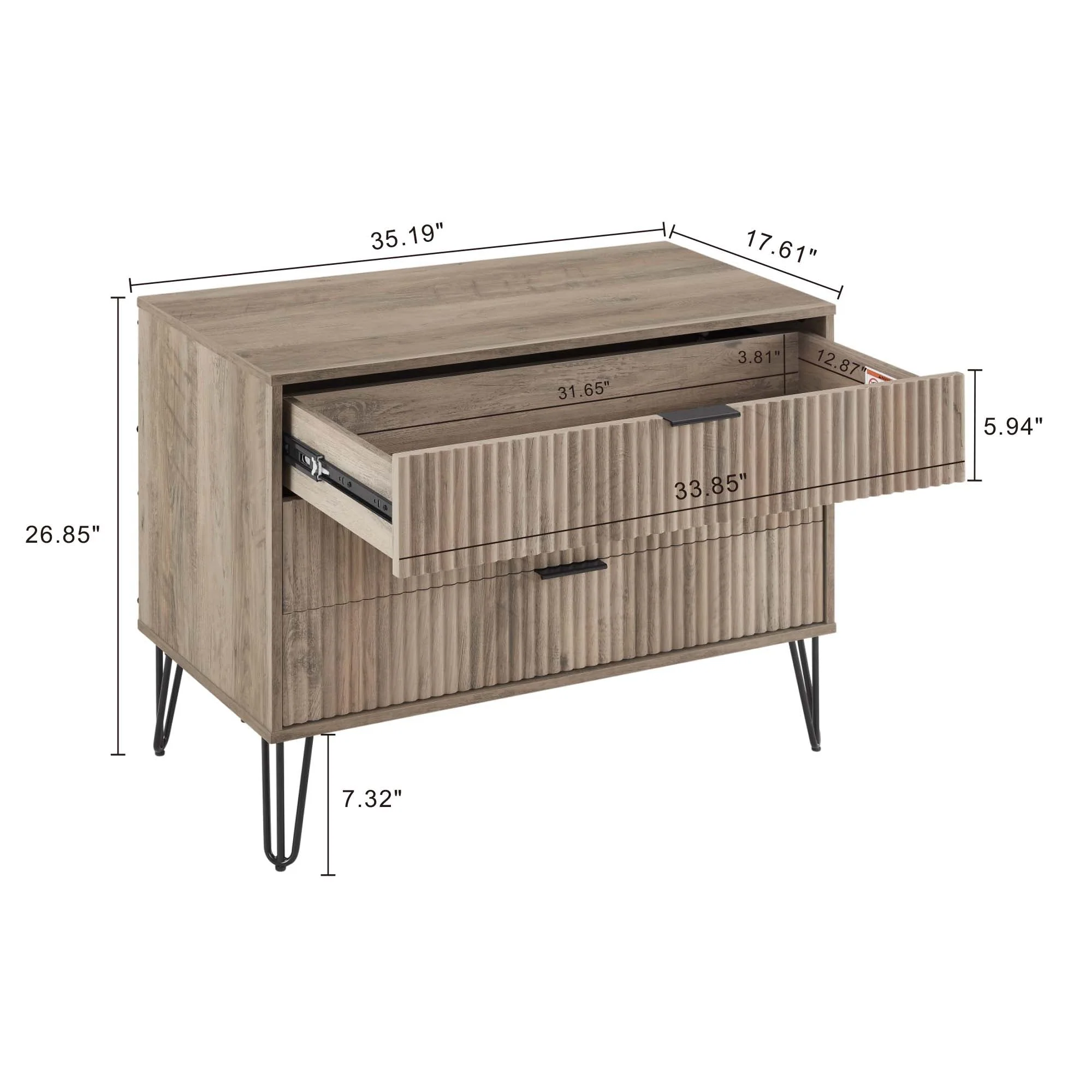 DUMBO Dresser in Grey - Image 3