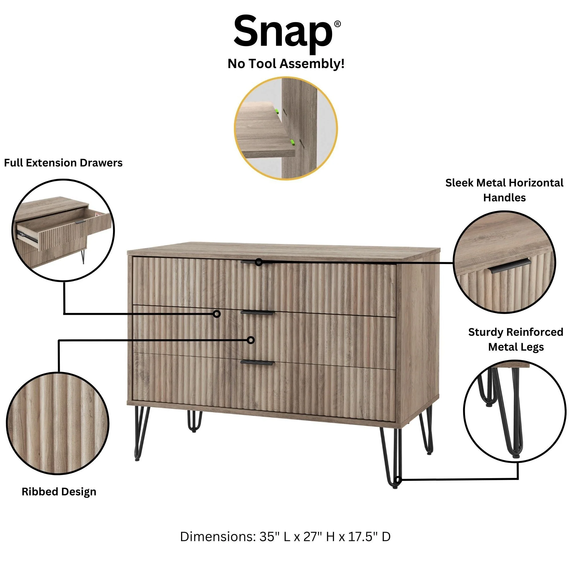 DUMBO Dresser in Grey - Image 4