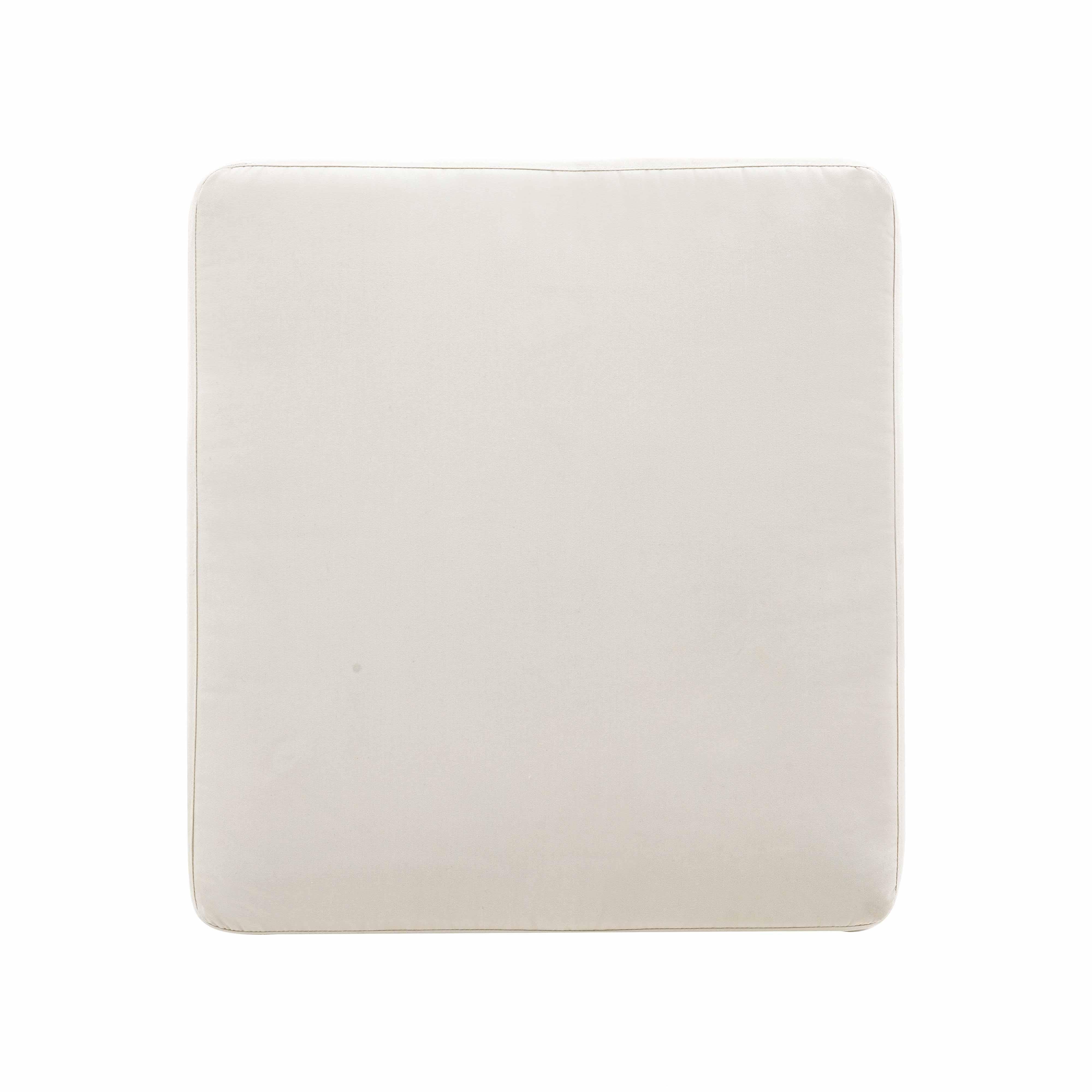 Dunes Cream Outdoor Ottoman - Image 3