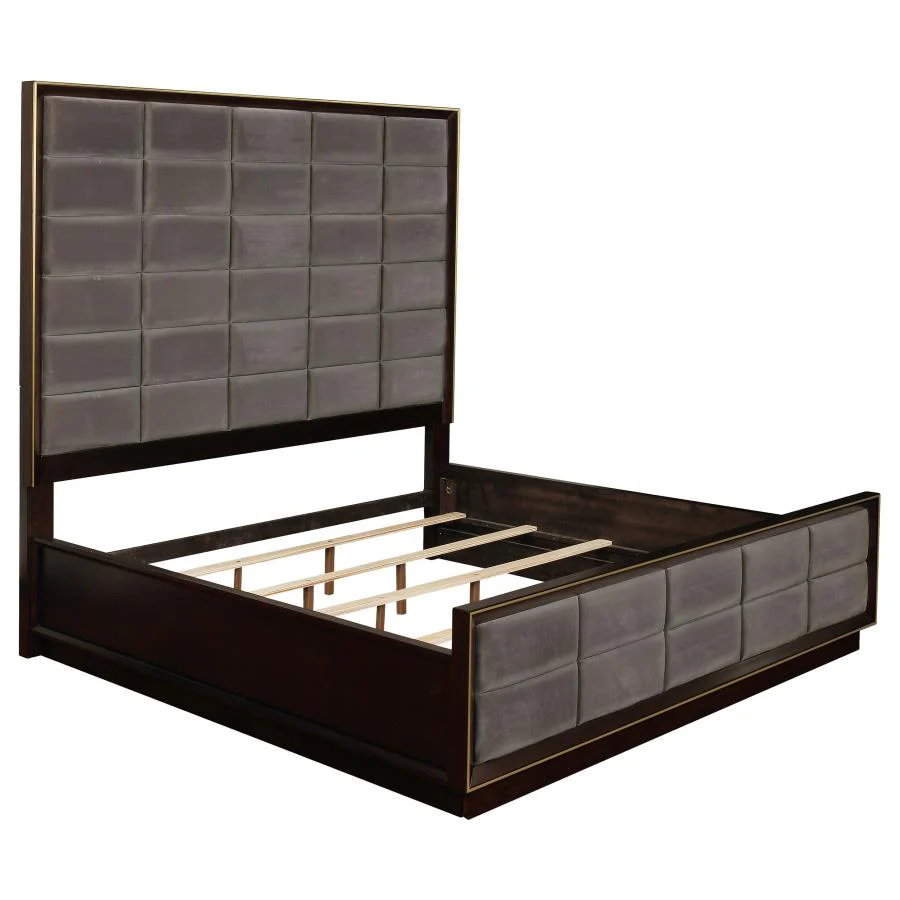 Durango Gray/Smoked Peppercorn 5-Piece Queen Panel Bedroom Set - Image 3