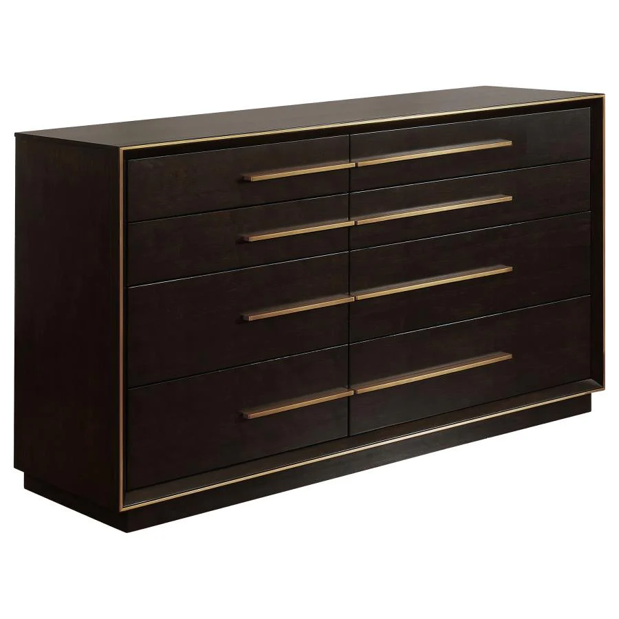 Durango Gray/Smoked Peppercorn 5-Piece Queen Panel Bedroom Set - Image 7