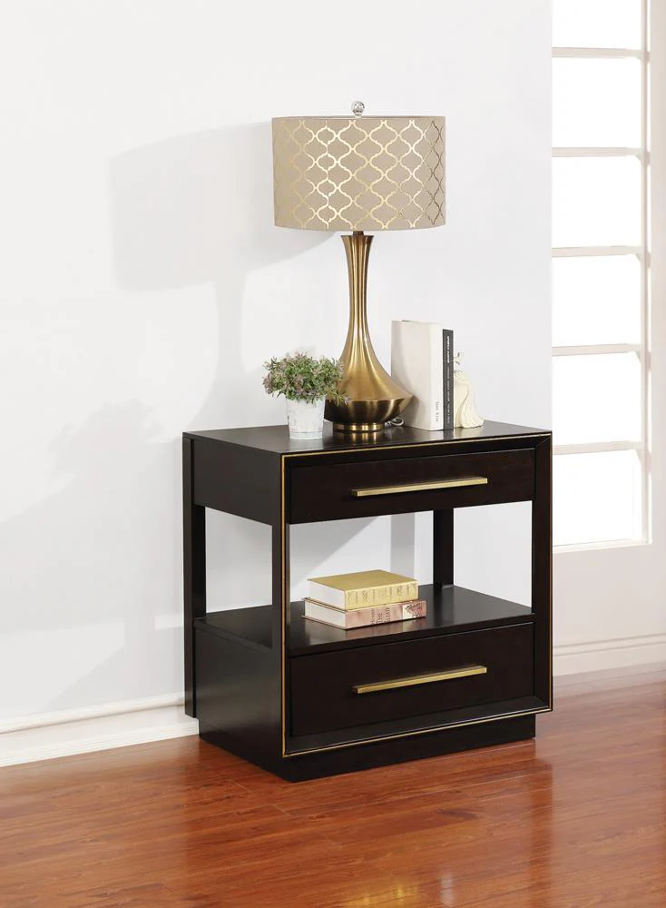 Durango Smoked Peppercorn 2-Drawer Nightstand