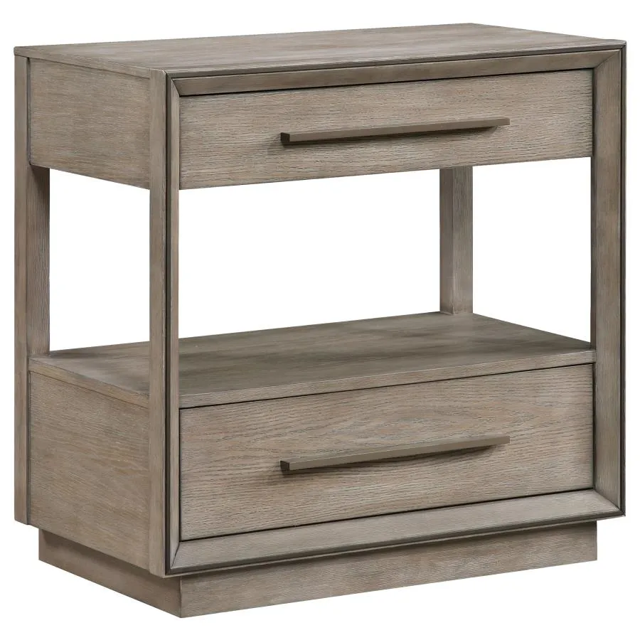 Durango Washed Oak 5-Piece Queen Bedroom Set - Image 5