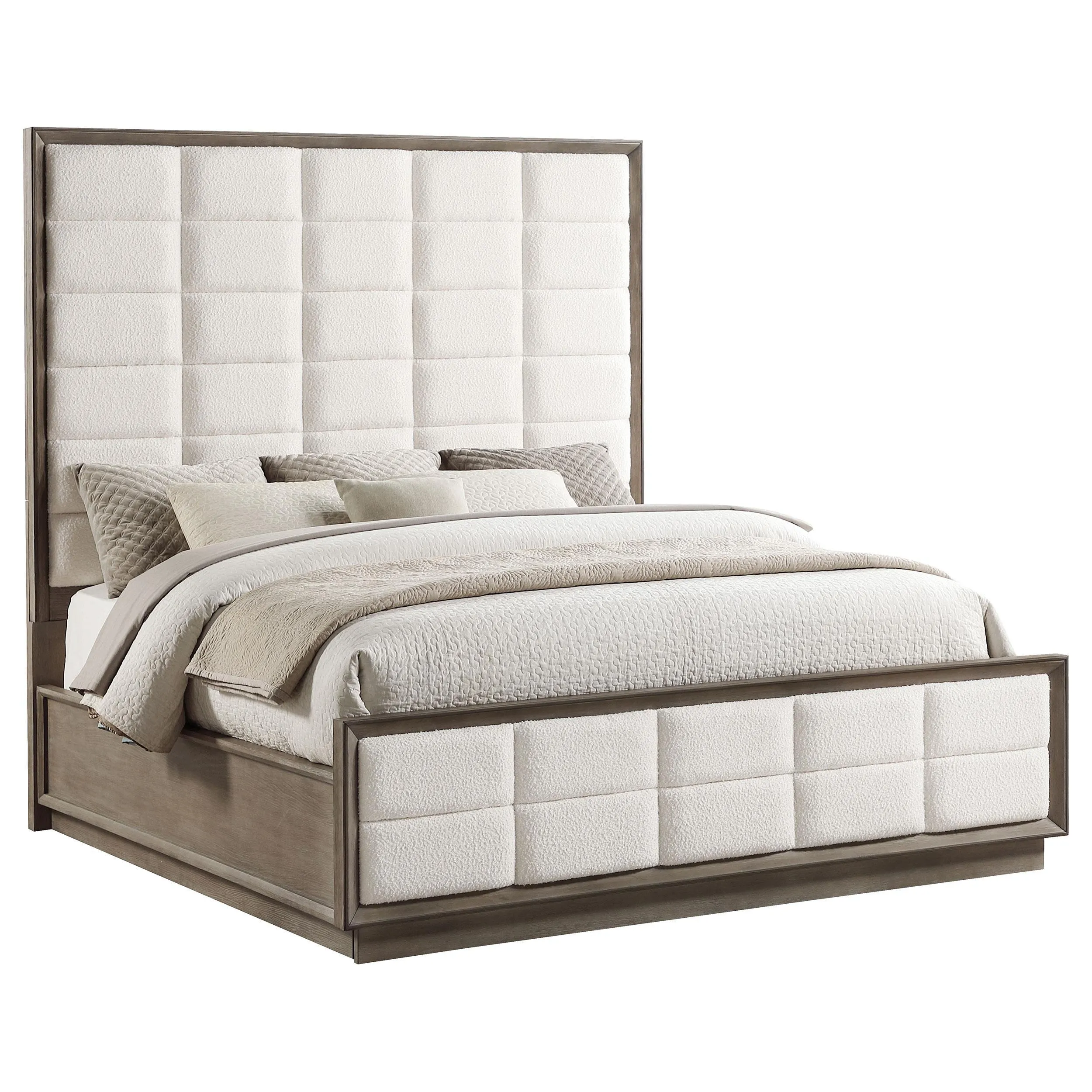 Durango Washed Oak 77-inch Eastern King Panel Bed - Image 2