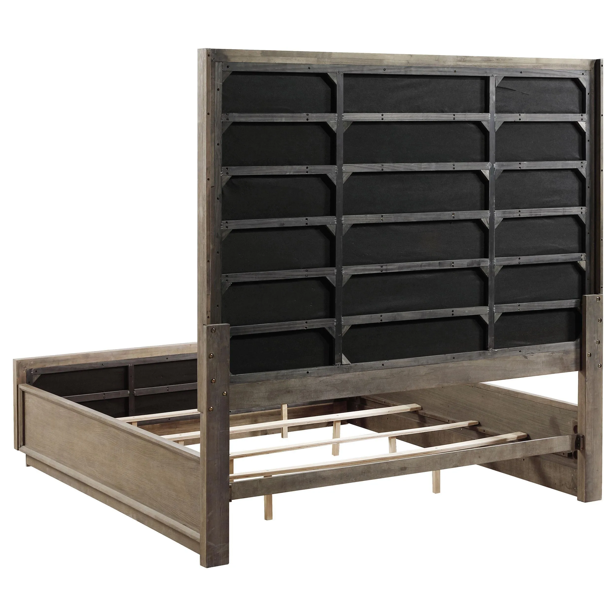 Durango Washed Oak 77-inch Eastern King Panel Bed - Image 5