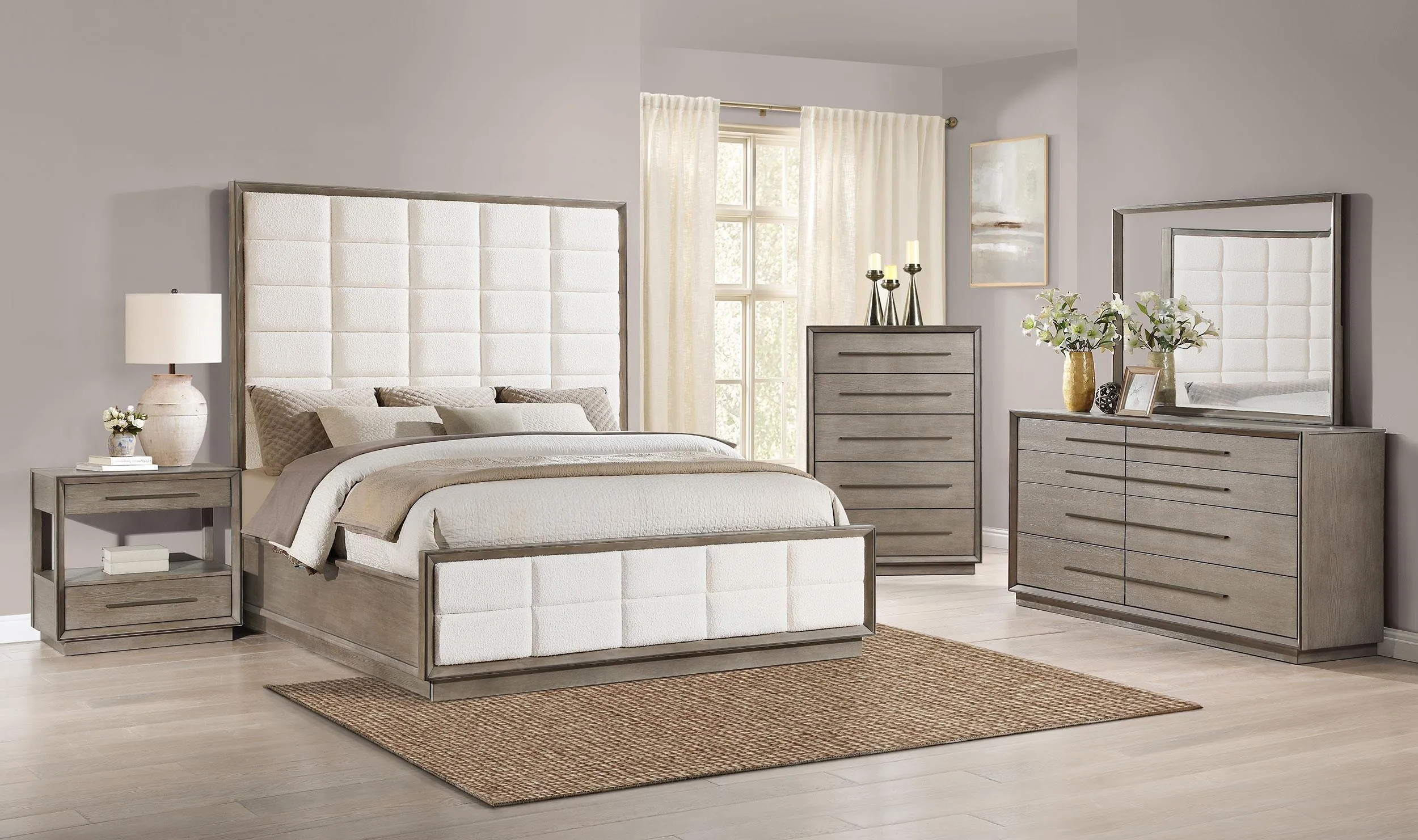 Durango Washed Oak 77-inch Eastern King Panel Bed - Image 6