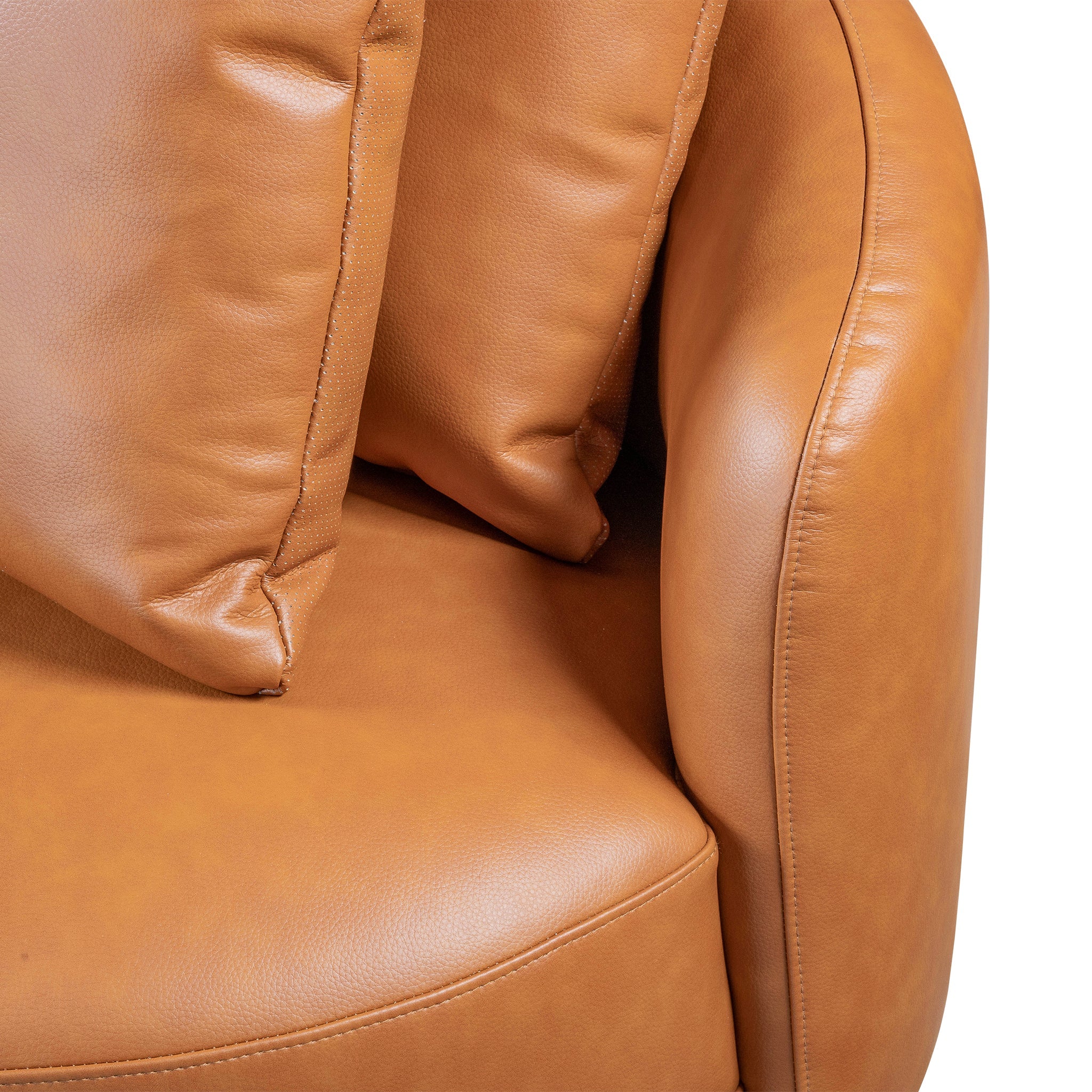 Dylan Modern Cognac Leather Sofa - Image 3