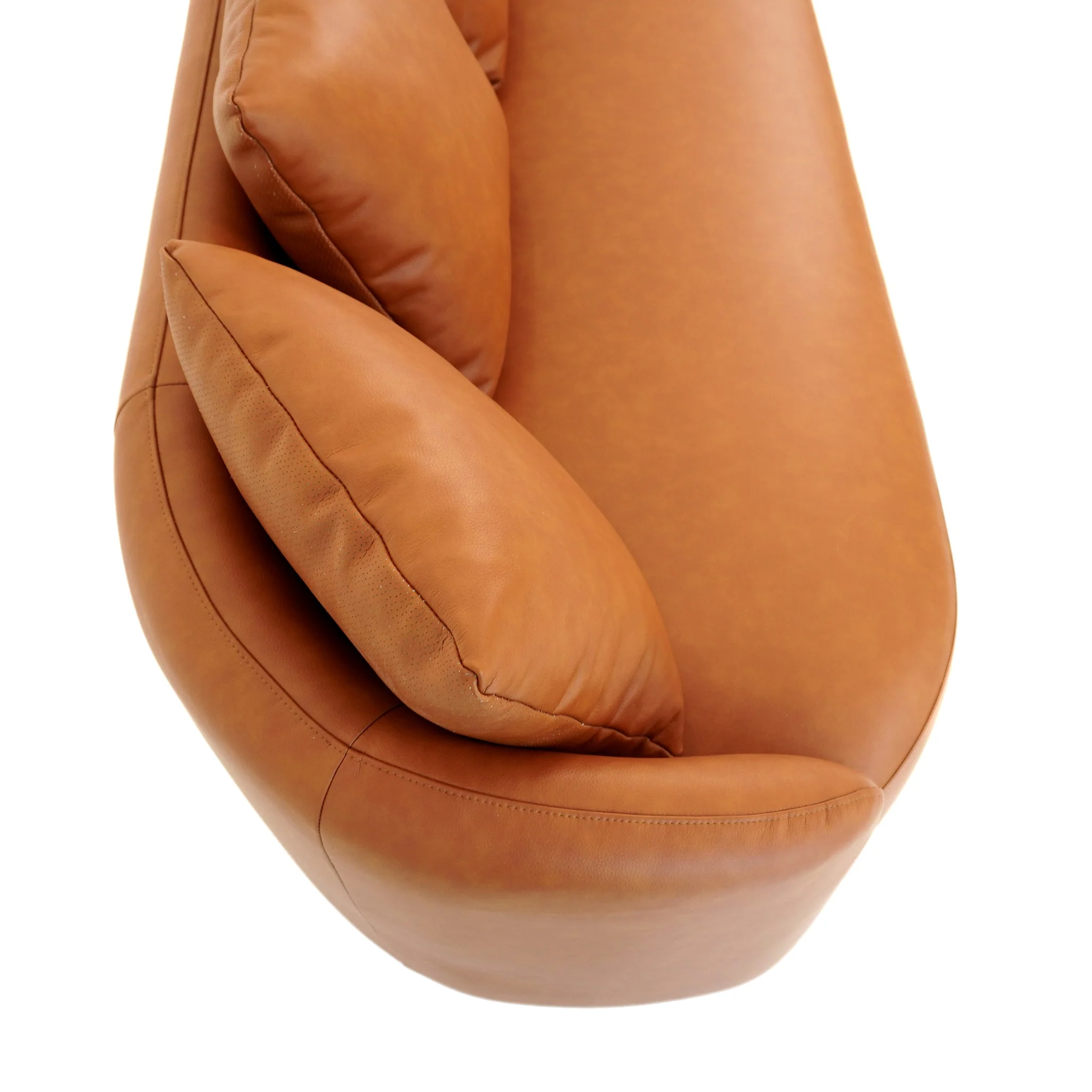 Dylan Modern Cognac Leather Sofa - Image 4